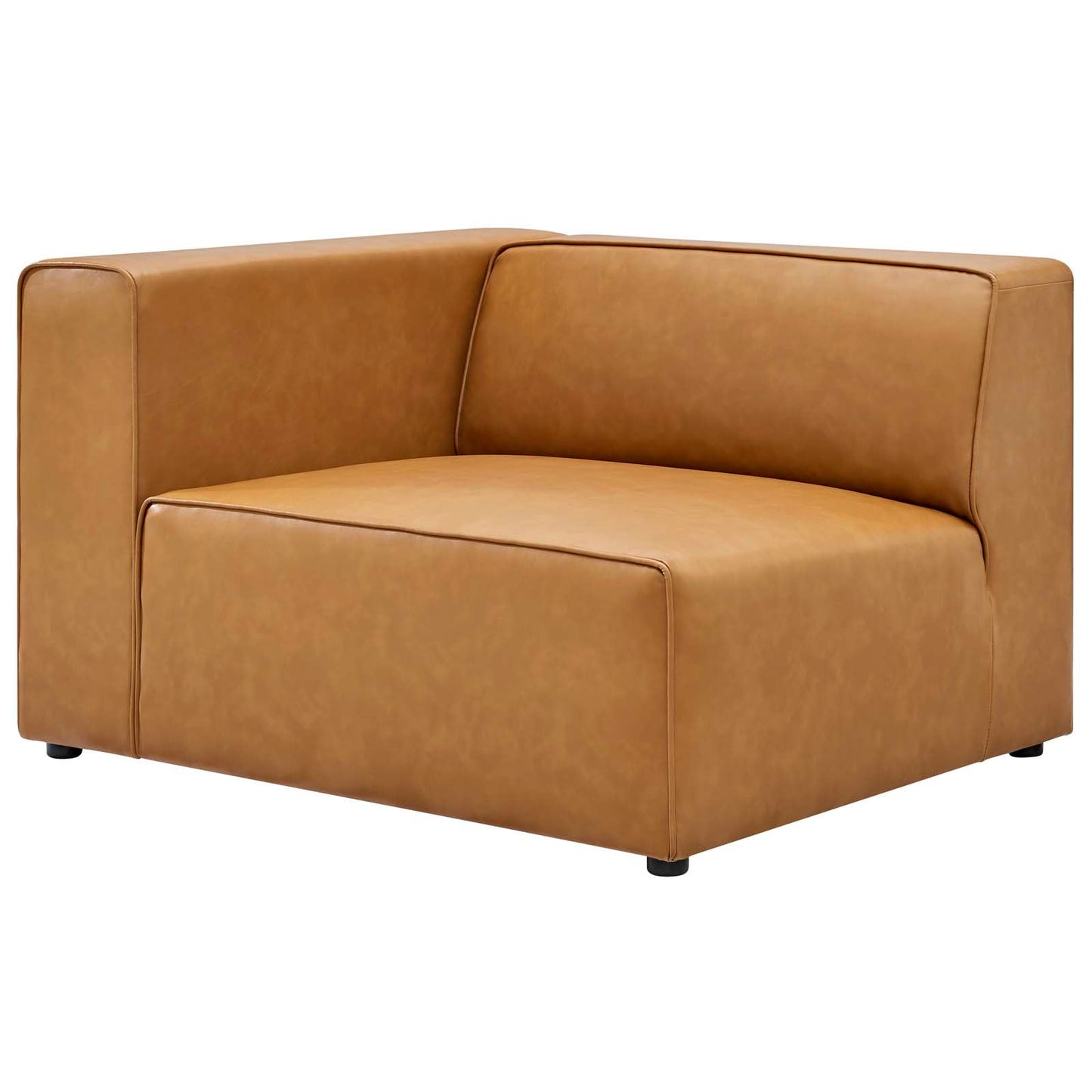 Mingle Vegan Leather 3-Piece Sectional Sofa Tan EEI-4789-TAN