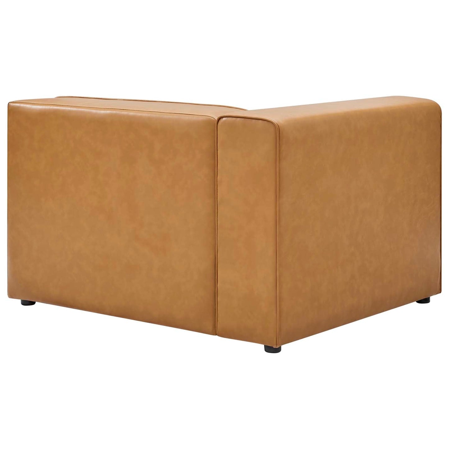 Mingle Vegan Leather 4-Piece Sofa and 2 Ottomans Set Tan EEI-4794-TAN