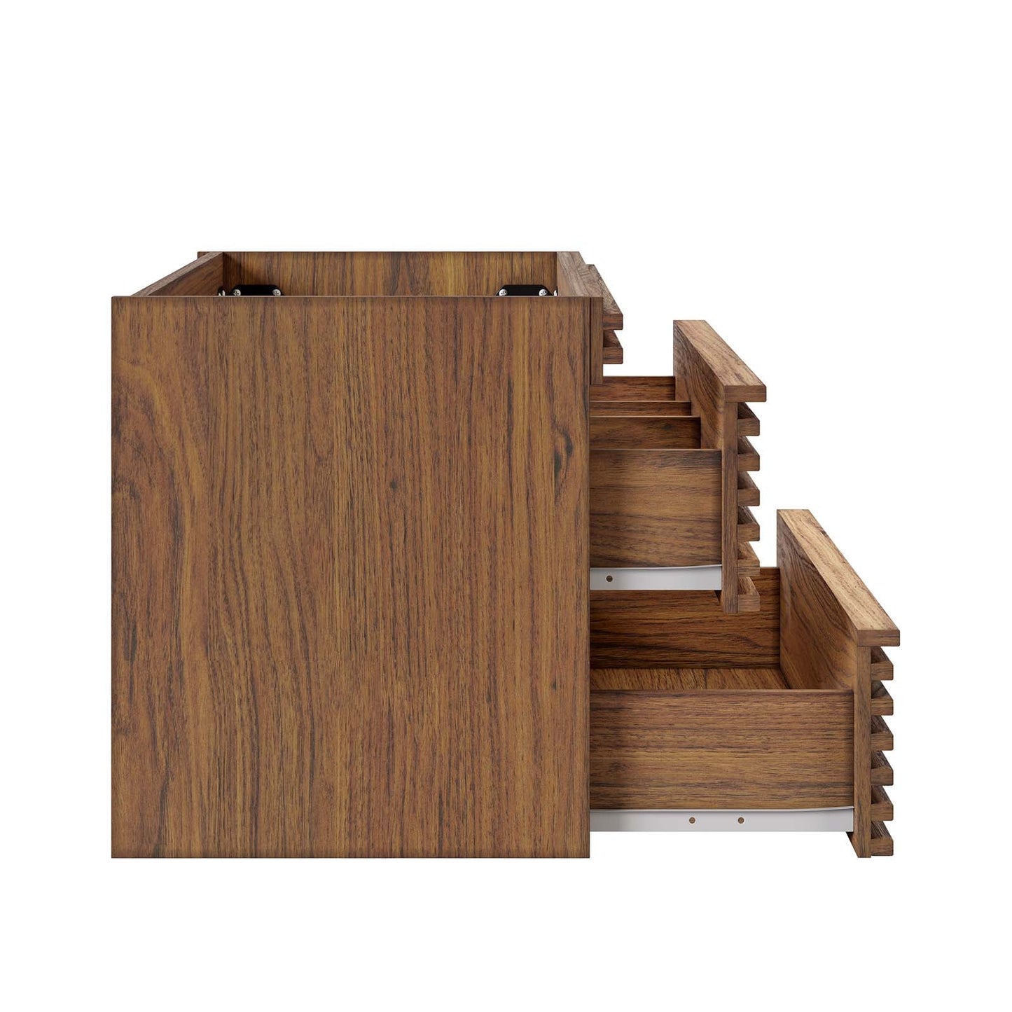 Render 30" Wall-Mount Bathroom Vanity Cabinet (Sink Basin Not Included) Walnut EEI-4850-WAL