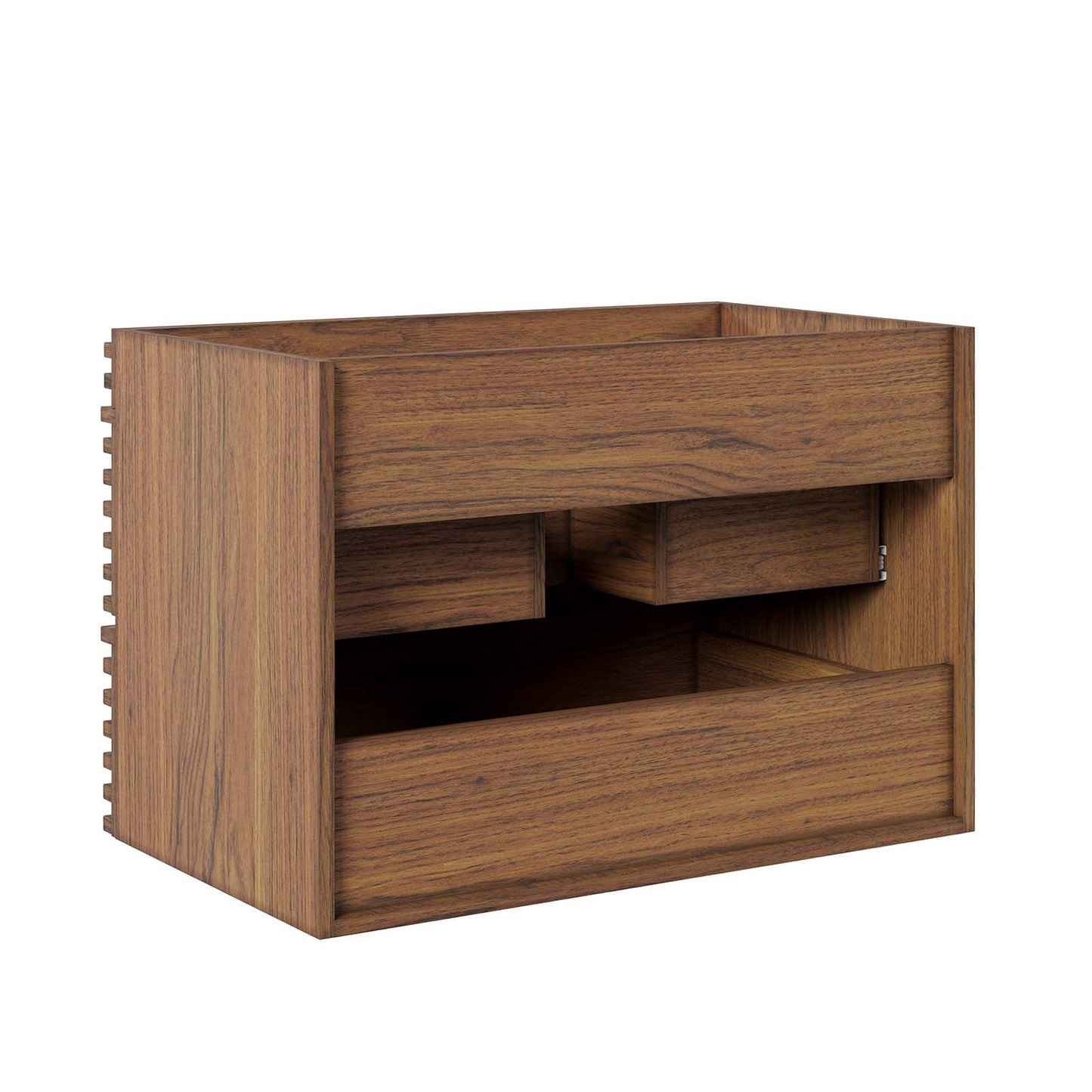 Render 30" Wall-Mount Bathroom Vanity Cabinet (Sink Basin Not Included) Walnut EEI-4850-WAL