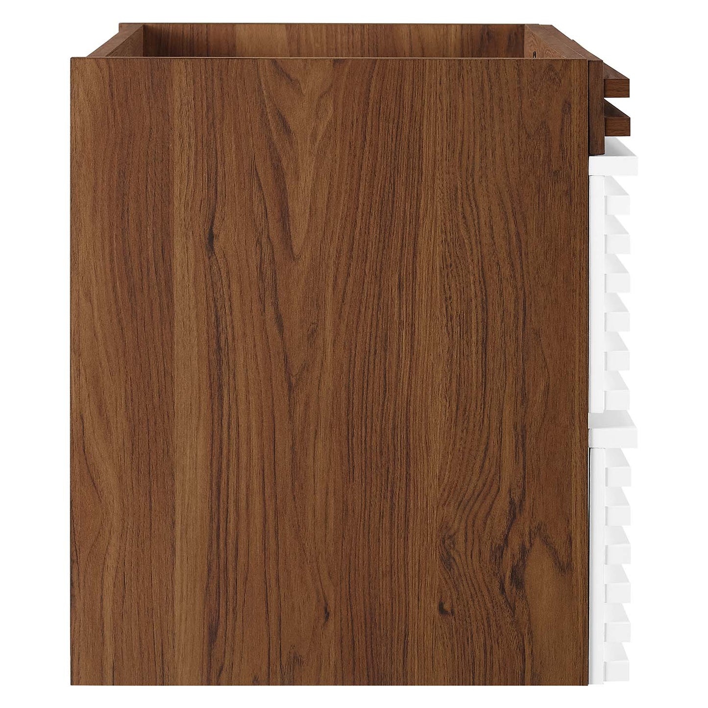 Render 30" Wall-Mount Bathroom Vanity Cabinet (Sink Basin Not Included) White Walnut EEI-4850-WHI-WAL