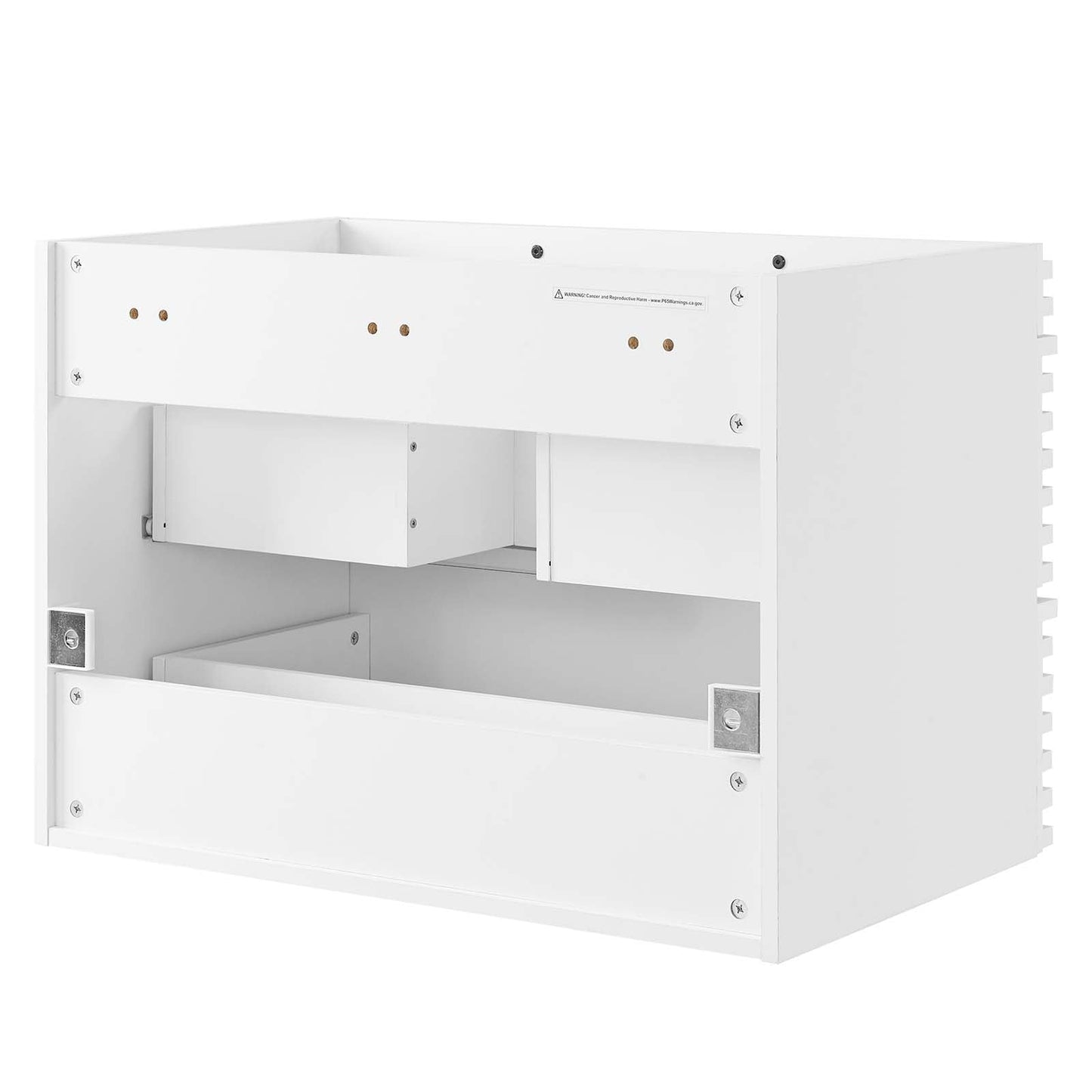 Render 30" Wall-Mount Bathroom Vanity Cabinet (Sink Basin Not Included) White EEI-4850-WHI