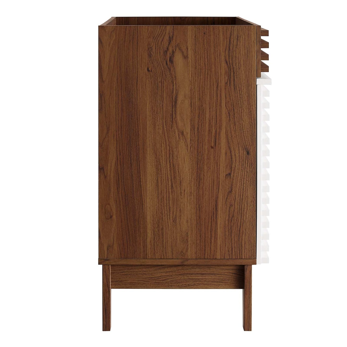 Render 30" Bathroom Vanity Cabinet (Sink Basin Not Included) White Walnut EEI-4851-WHI-WAL