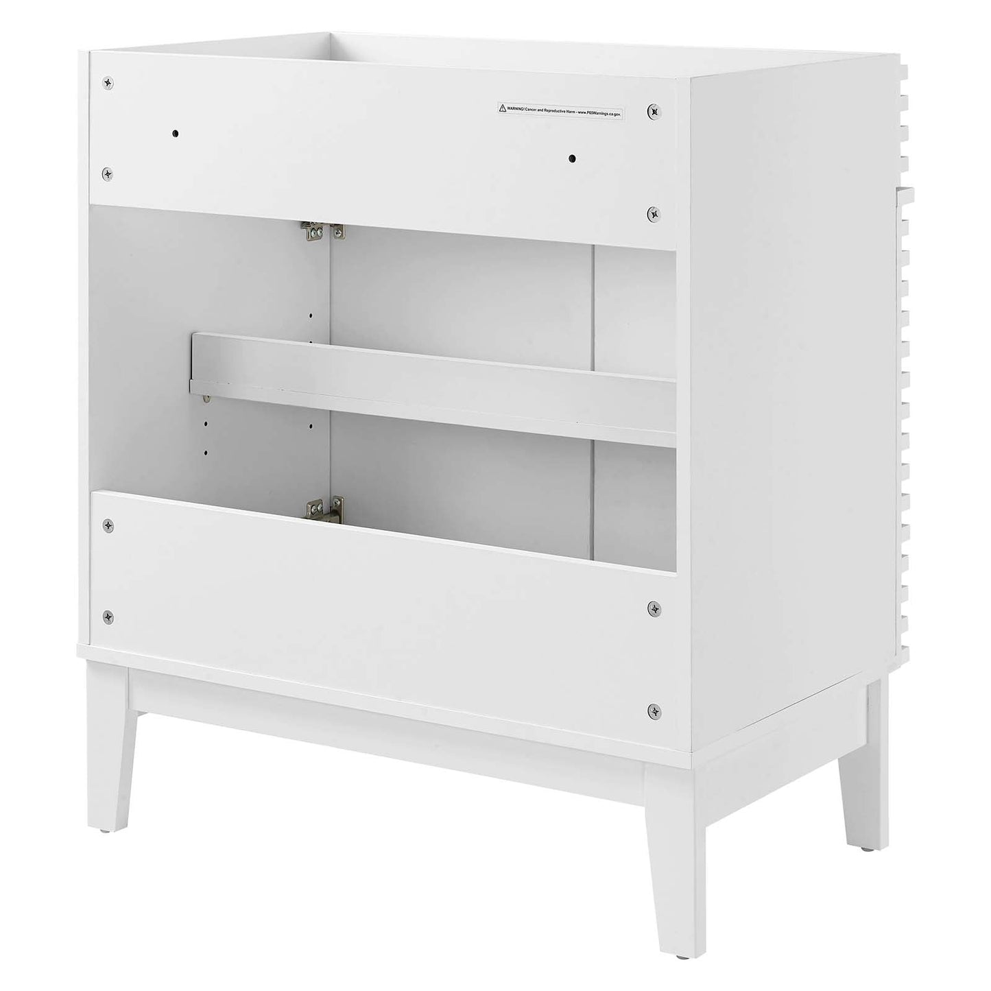 Render 30" Bathroom Vanity Cabinet (Sink Basin Not Included) White EEI-4851-WHI