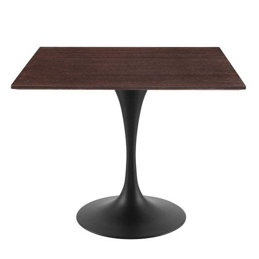 Lippa 36" Wood Square Dining Table Black Cherry Walnut EEI-4866-BLK-CHE