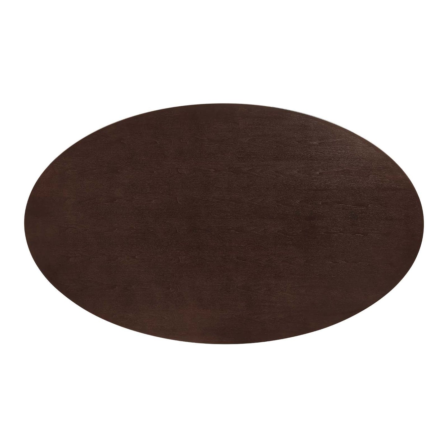 Lippa 78" Oval Wood Grain Dining Table Black Cherry Walnut EEI-4888-BLK-CHE