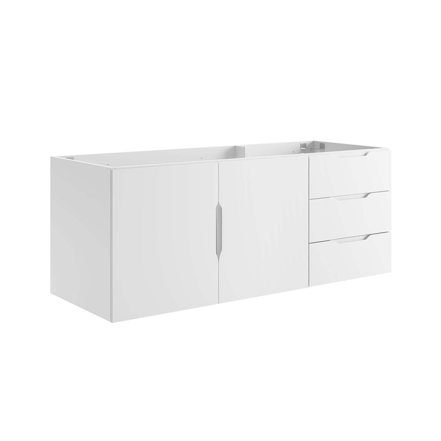 Vitality 48" Double or Single Sink Compatible (Not Included) Bathroom Vanity Cabinet White EEI-4895-WHI