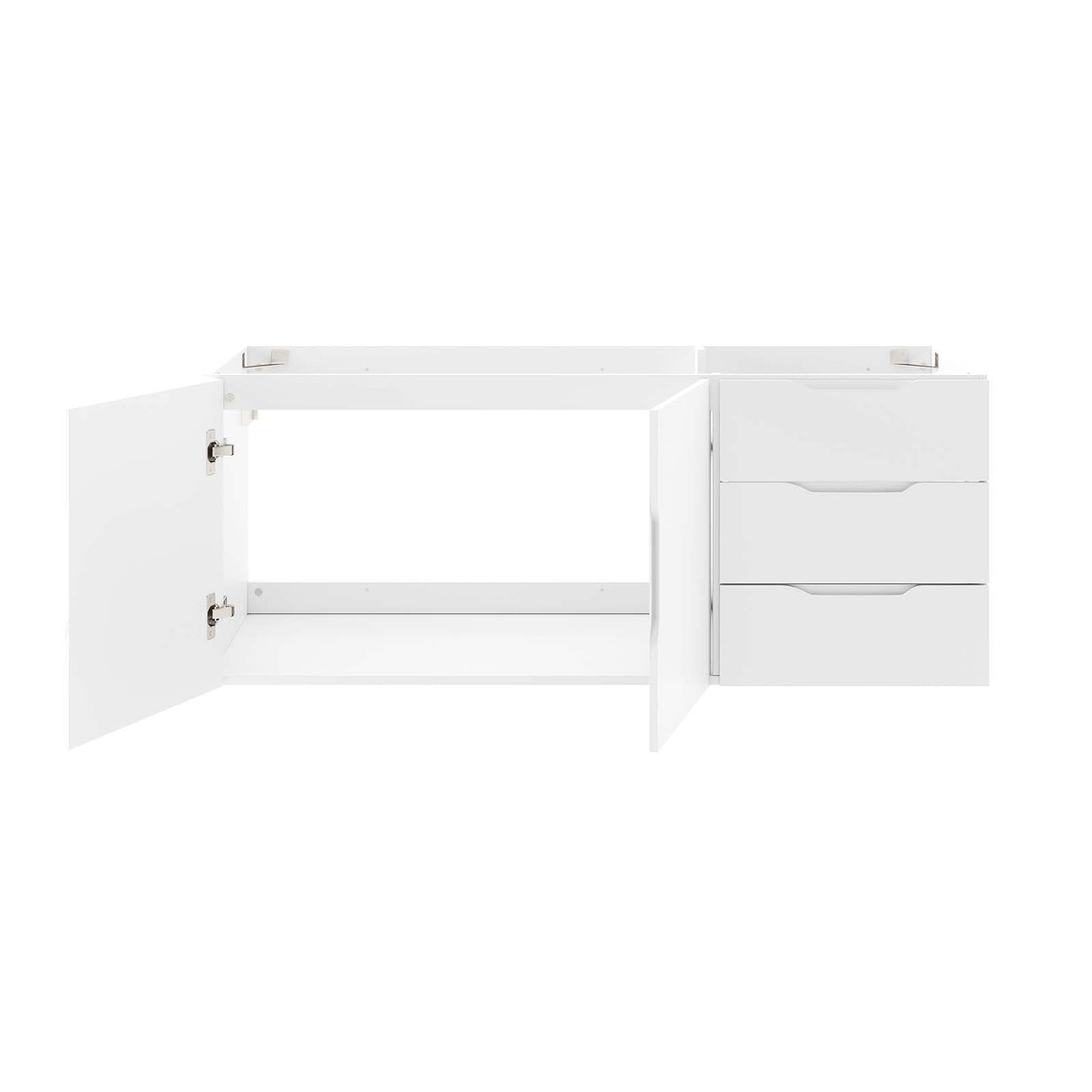 Vitality 48" Double or Single Sink Compatible (Not Included) Bathroom Vanity Cabinet White EEI-4895-WHI