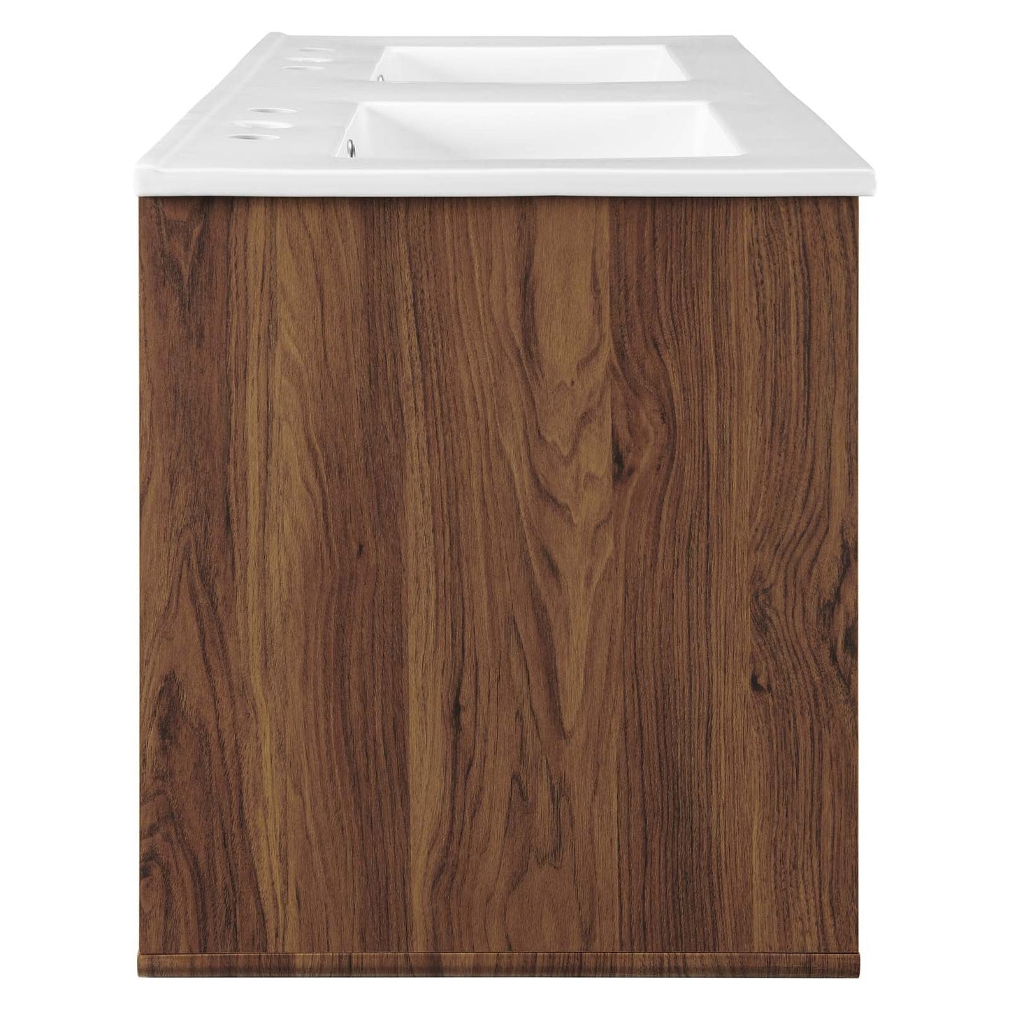 Transmit 48" Wall-Mount Bathroom Vanity Walnut White EEI-4901-WAL-WHI