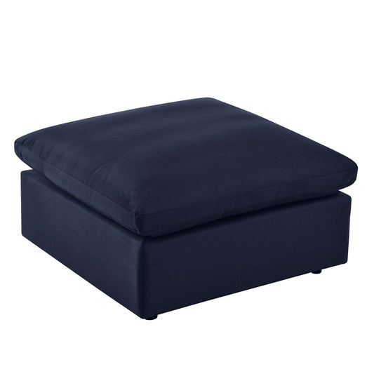 Commix Overstuffed Outdoor Patio Ottoman Navy EEI-4903-NAV