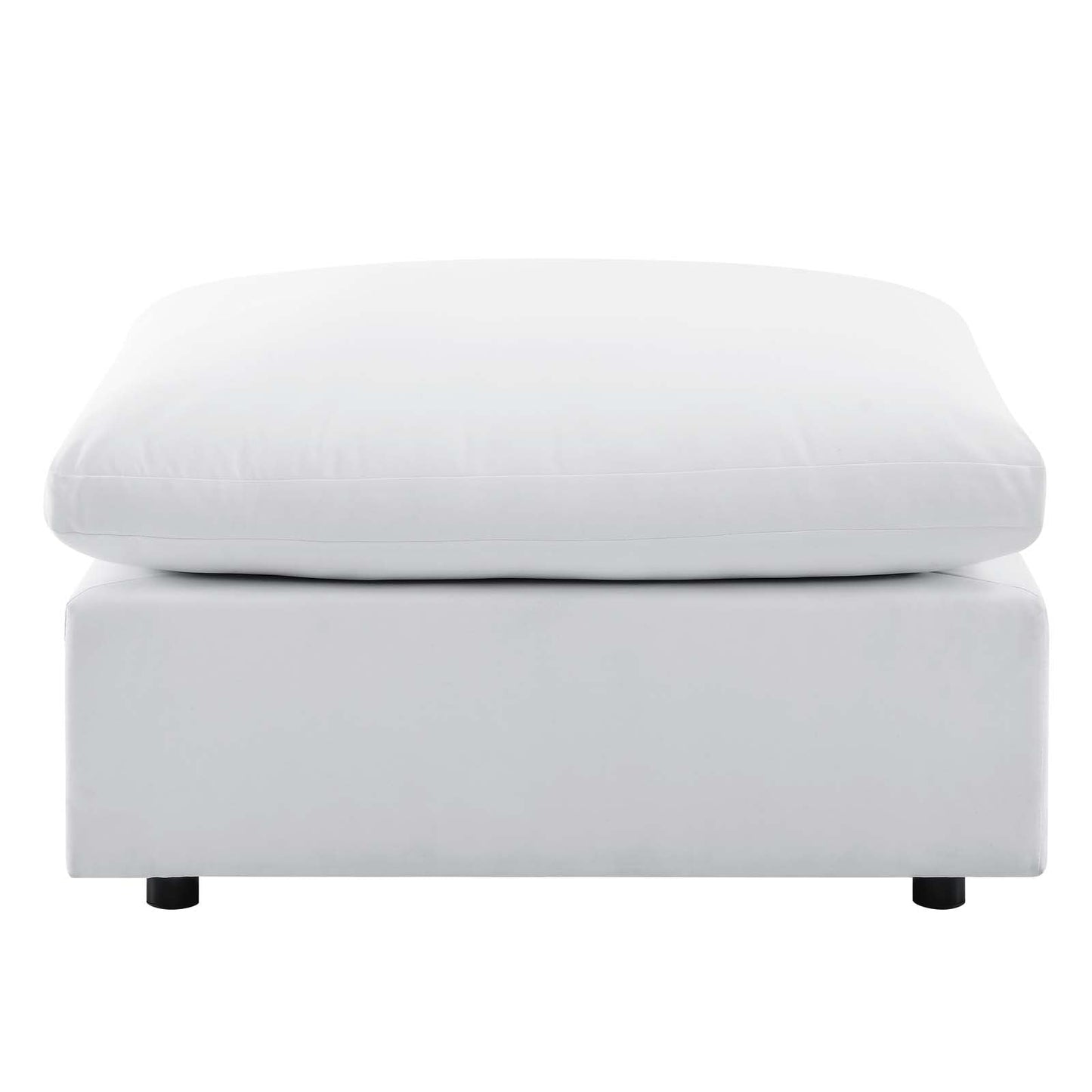 Commix Sunbrella® Outdoor Patio Ottoman White EEI-4906-WHI