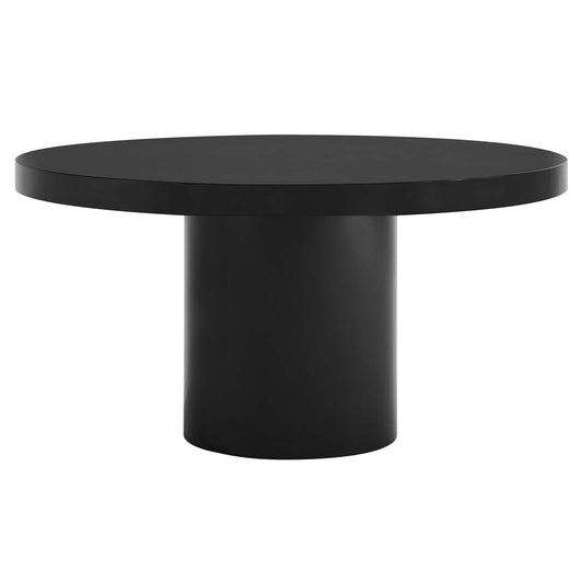 Gratify 60" Round Dining Table Black EEI-4910-BLK