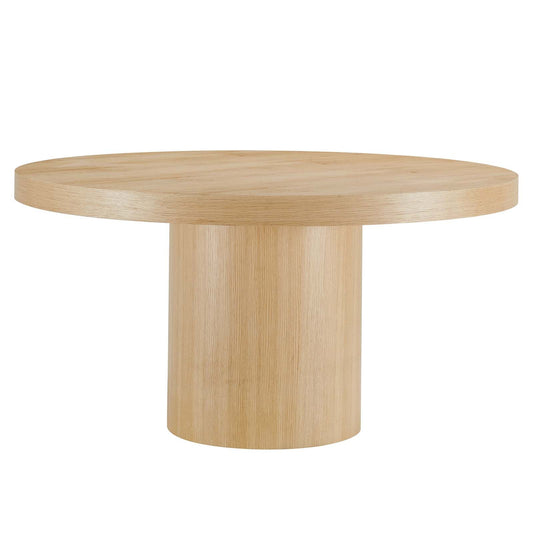 Gratify 60" Round Dining Table Oak EEI-4911-OAK