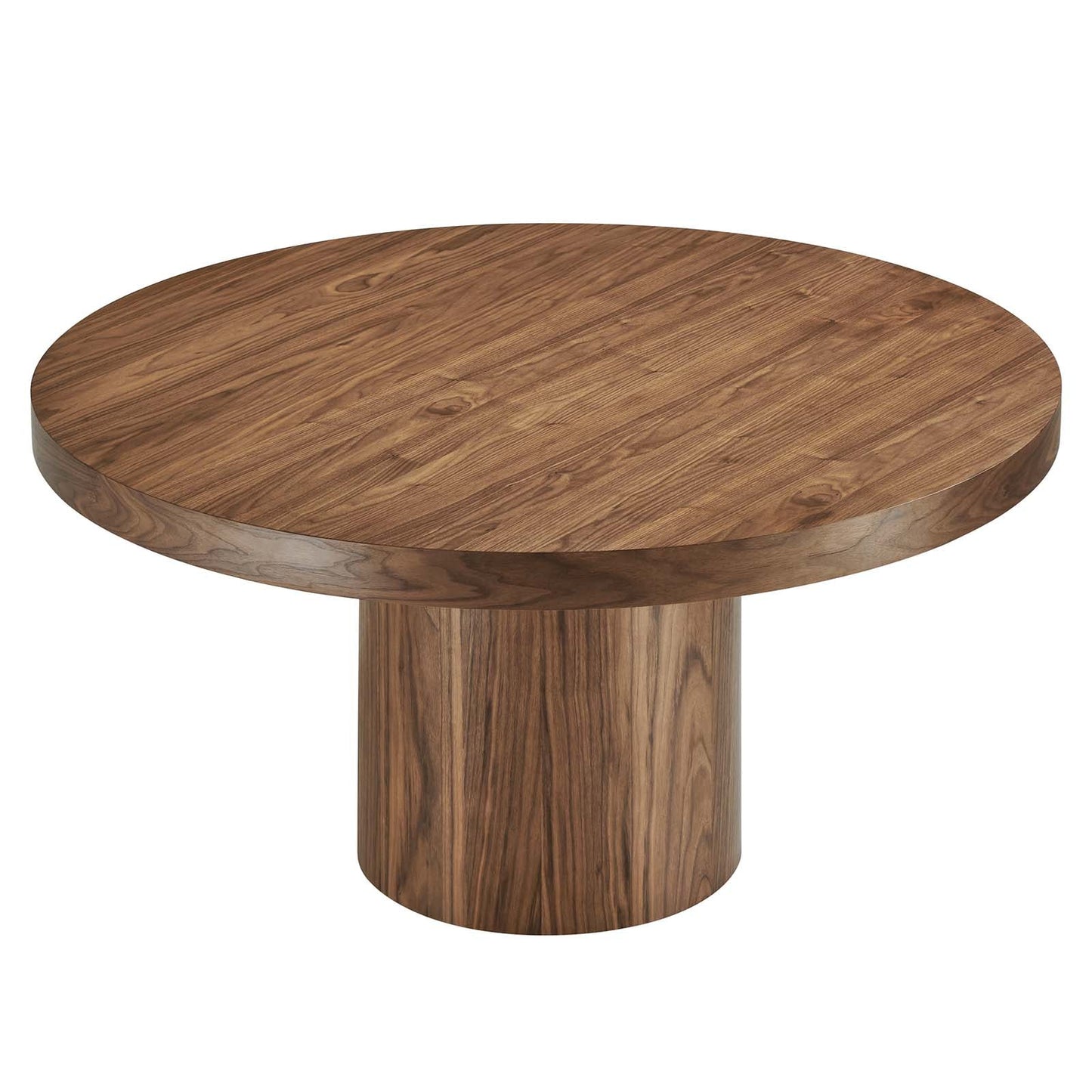 Gratify 60" Round Dining Table Walnut EEI-4911-WAL