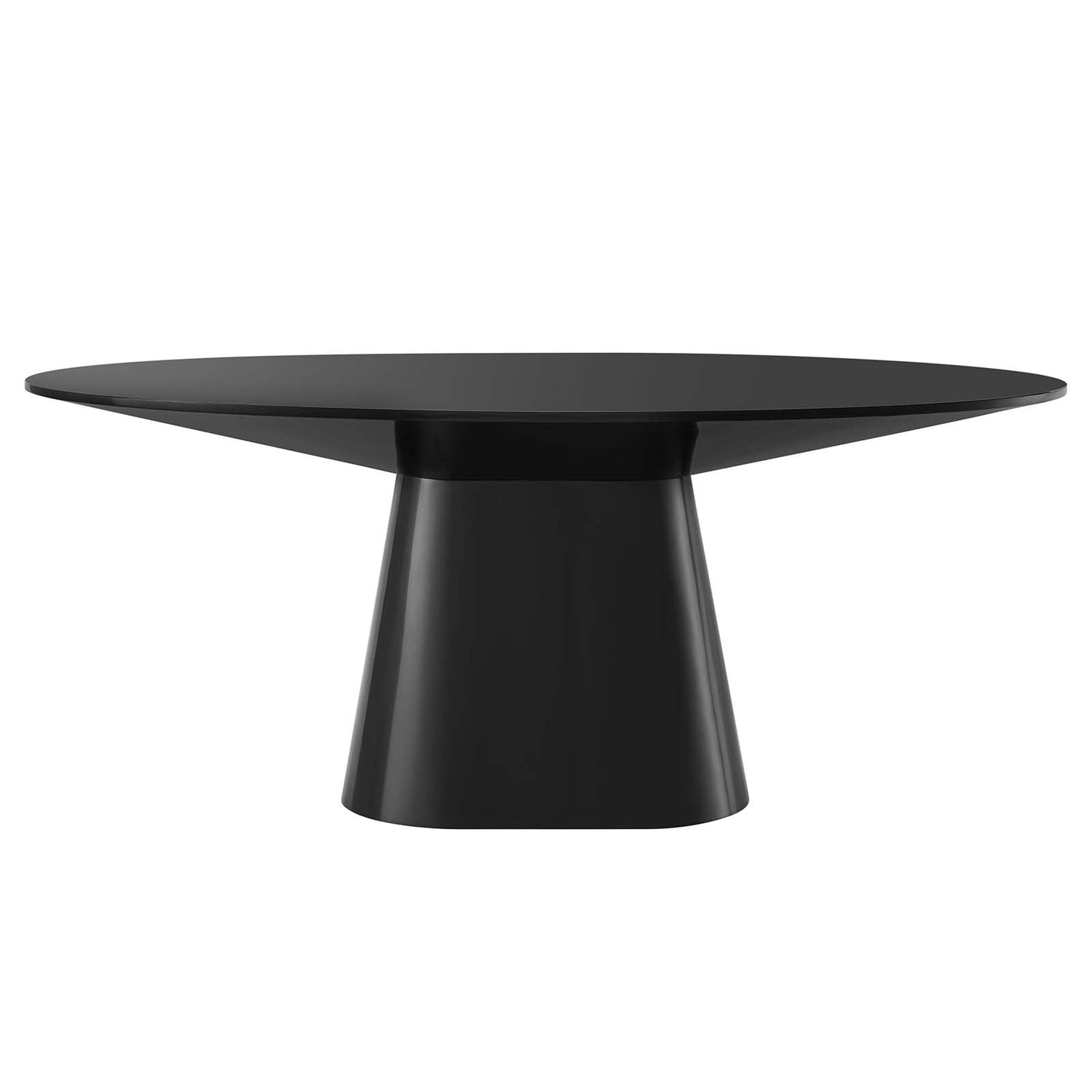 Provision 75" Oval Dining Table Black EEI-4912-BLK