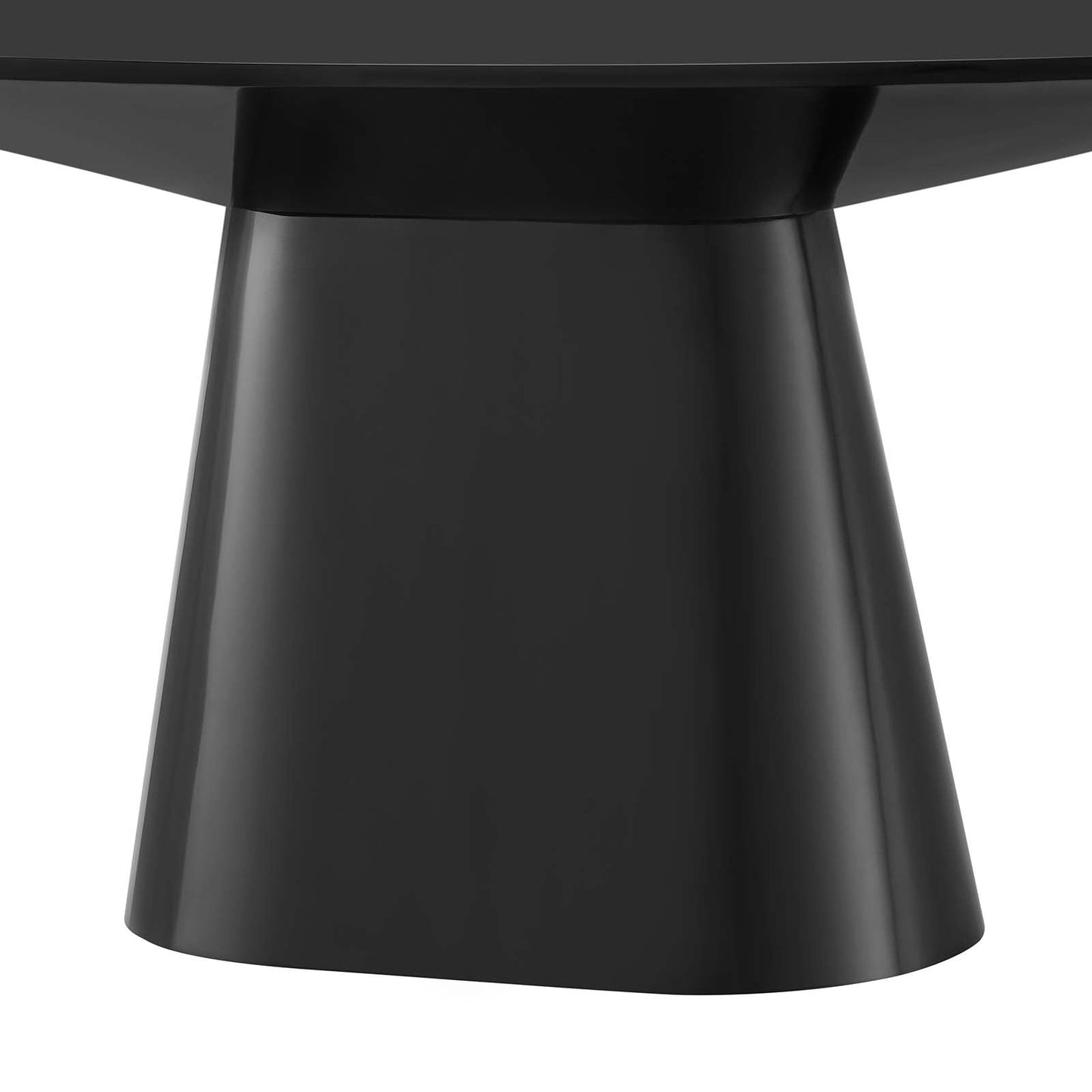 Provision 75" Oval Dining Table Black EEI-4912-BLK