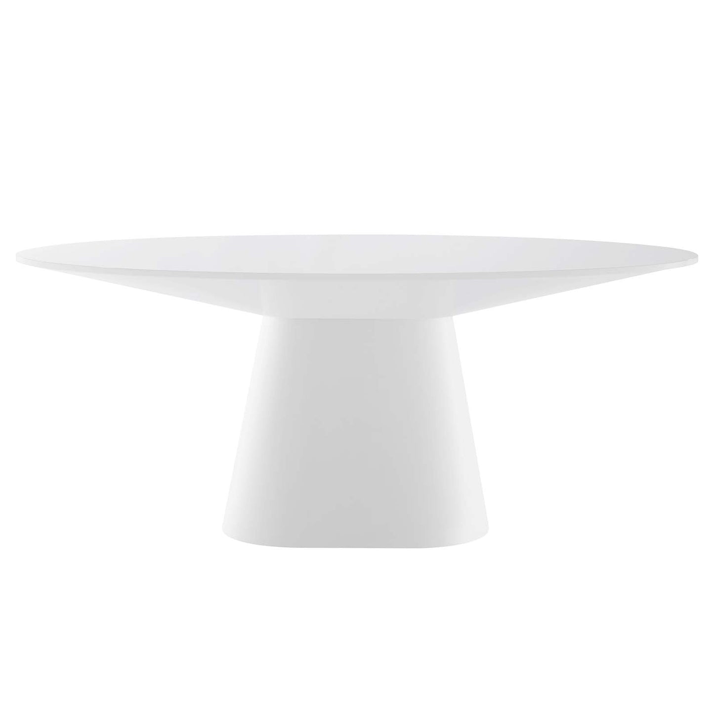 Provision 75" Oval Dining Table White EEI-4912-WHI