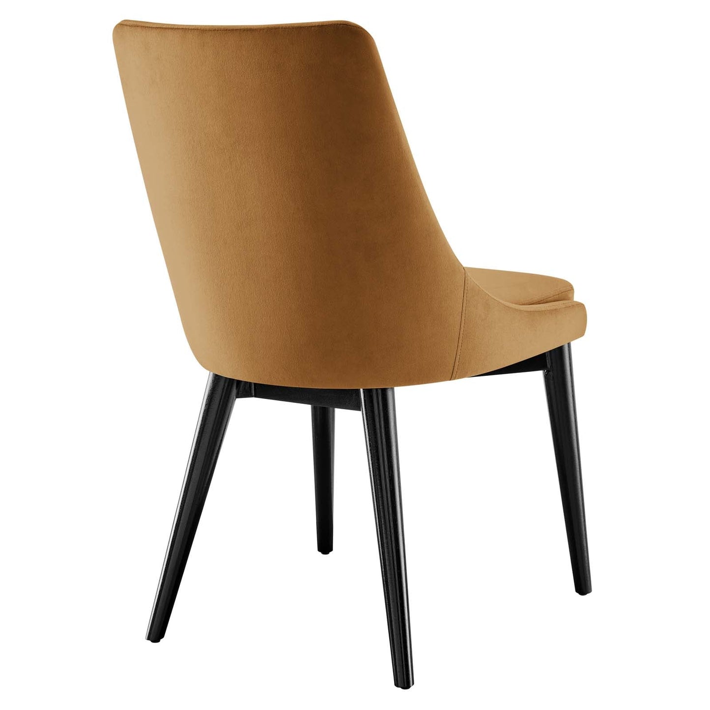 Viscount Performance Velvet Dining Chair Cognac EEI-5009-COG