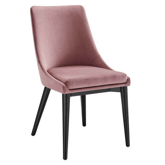 Viscount Performance Velvet Dining Chair Dusty Rose EEI-5009-DUS