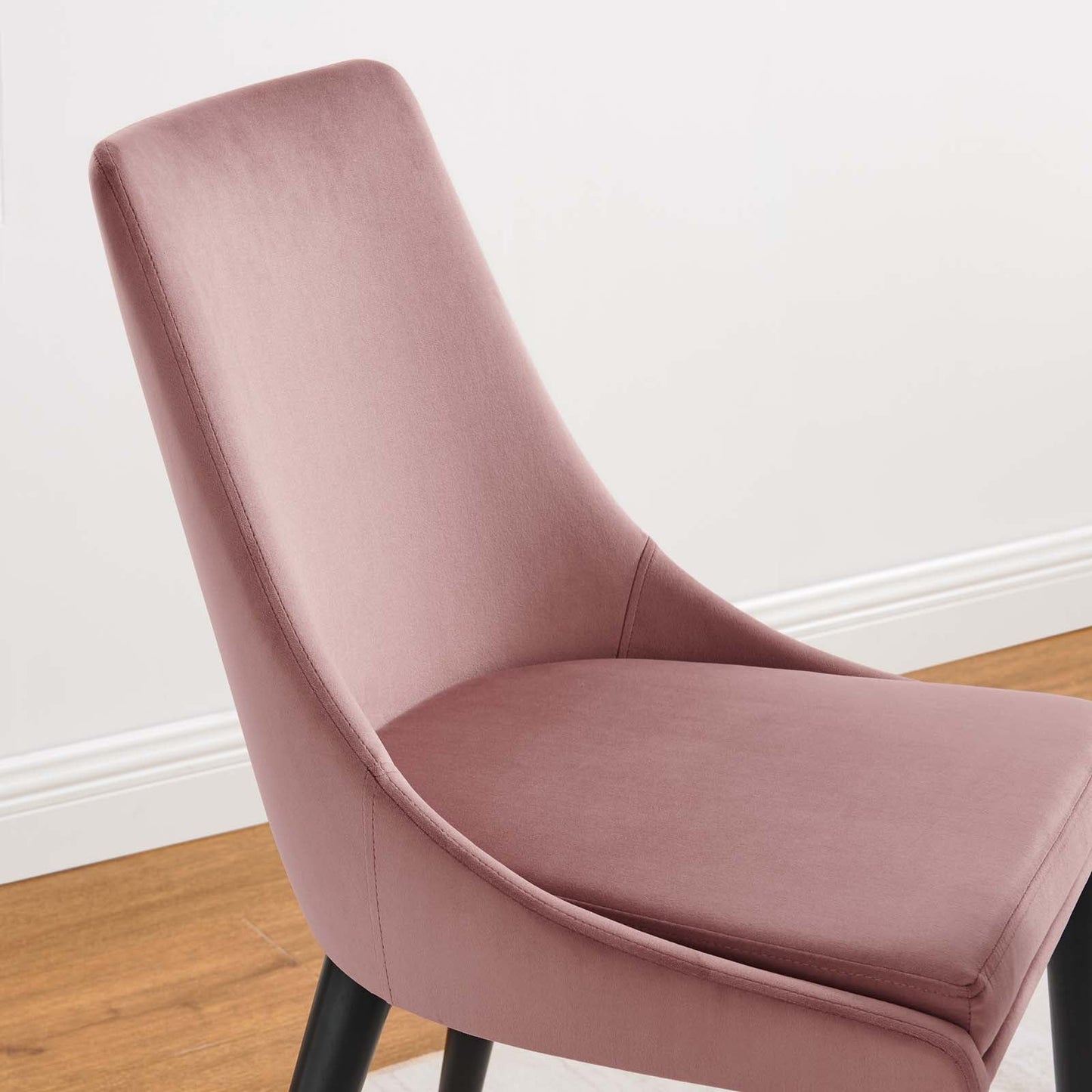 Viscount Performance Velvet Dining Chair Dusty Rose EEI-5009-DUS