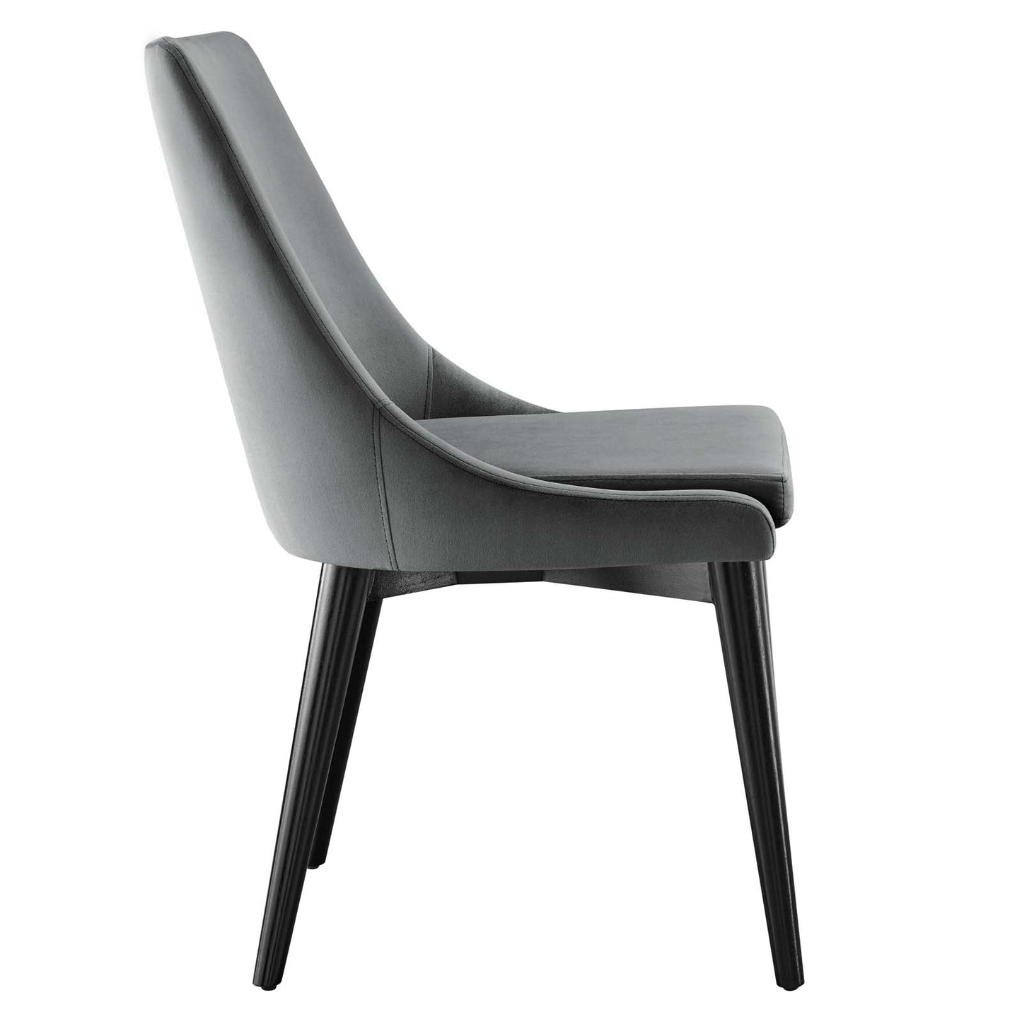 Viscount Performance Velvet Dining Chair Gray EEI-5009-GRY