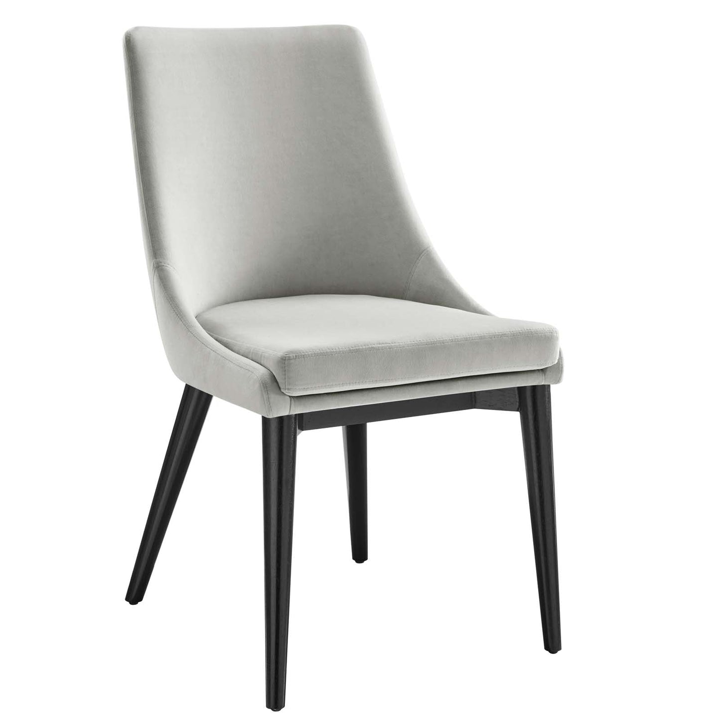 Viscount Performance Velvet Dining Chair Light Gray EEI-5009-LGR