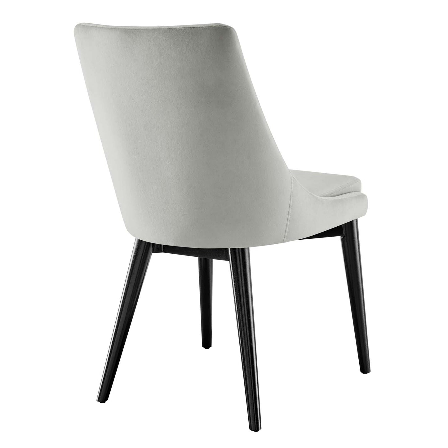 Viscount Performance Velvet Dining Chair Light Gray EEI-5009-LGR