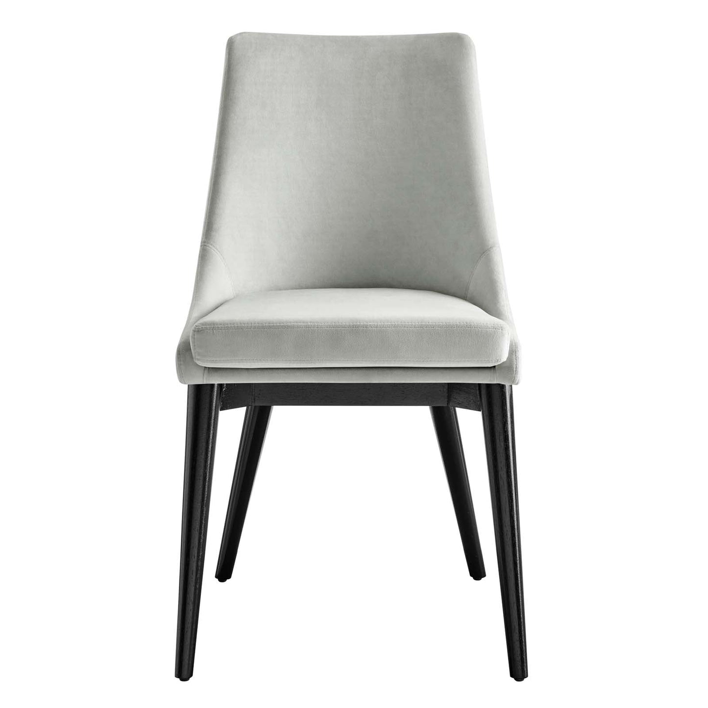 Viscount Performance Velvet Dining Chair Light Gray EEI-5009-LGR