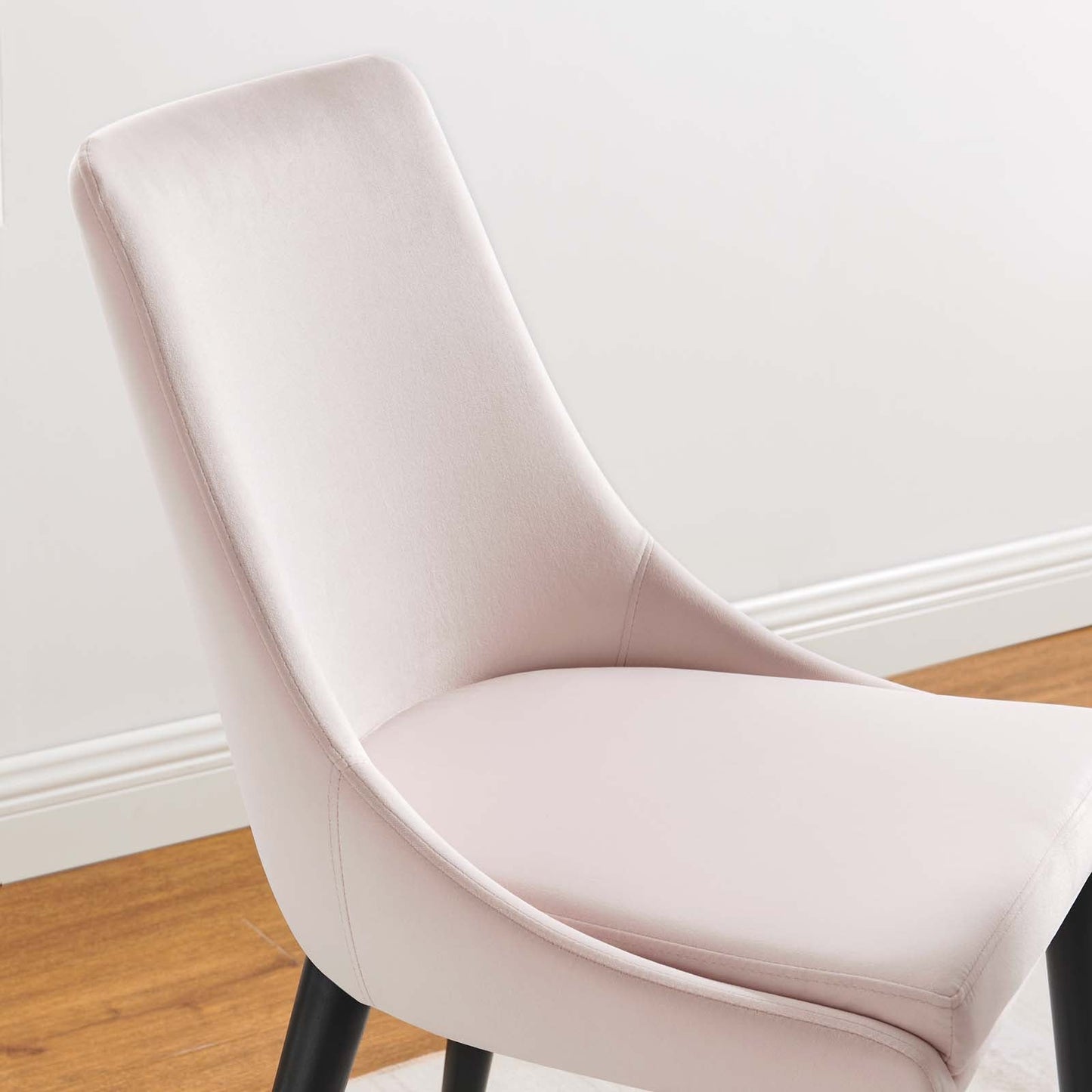 Viscount Performance Velvet Dining Chair Pink EEI-5009-PNK