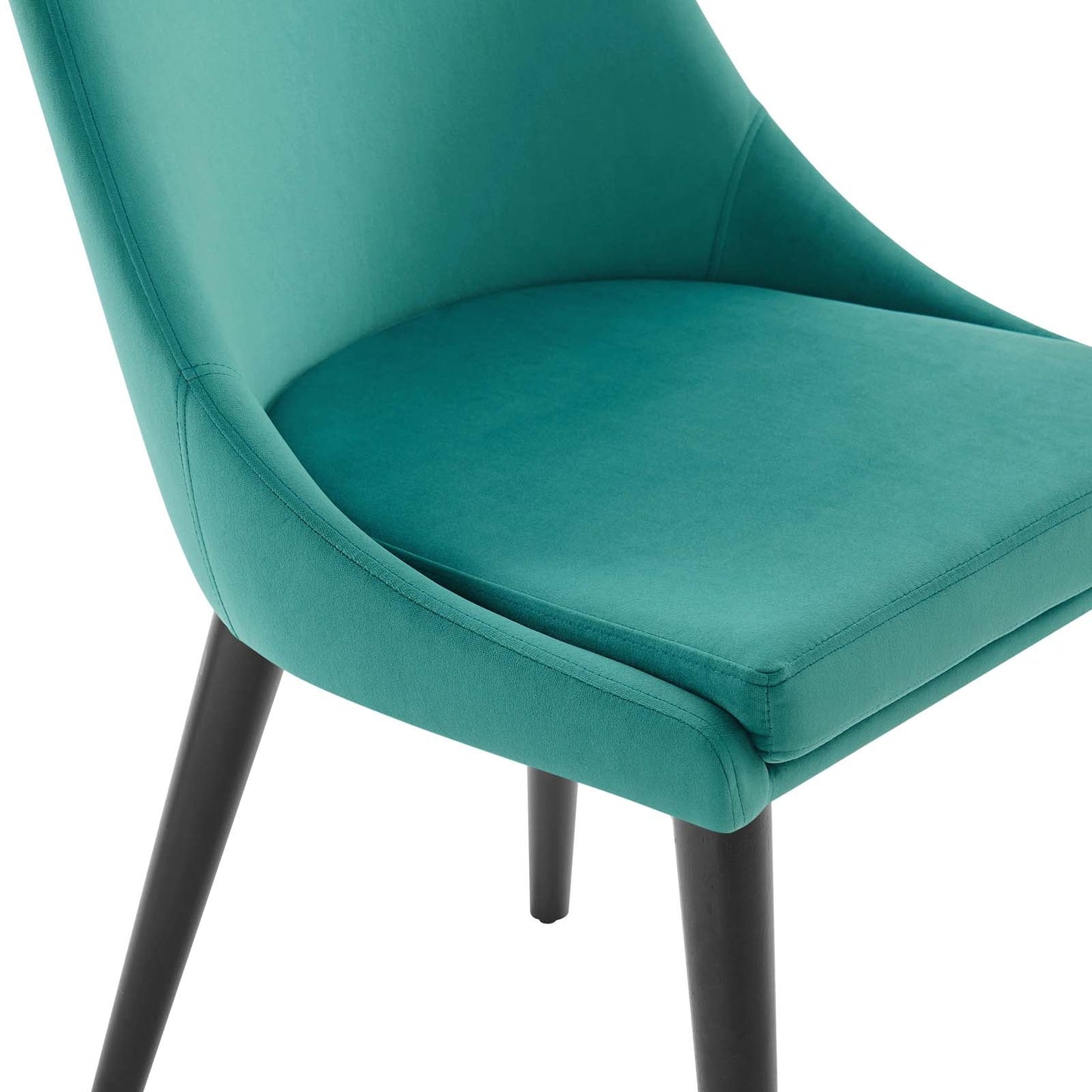 Viscount Performance Velvet Dining Chair Teal EEI-5009-TEA