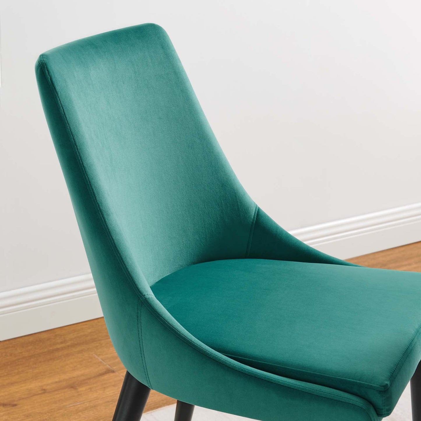 Viscount Performance Velvet Dining Chair Teal EEI-5009-TEA