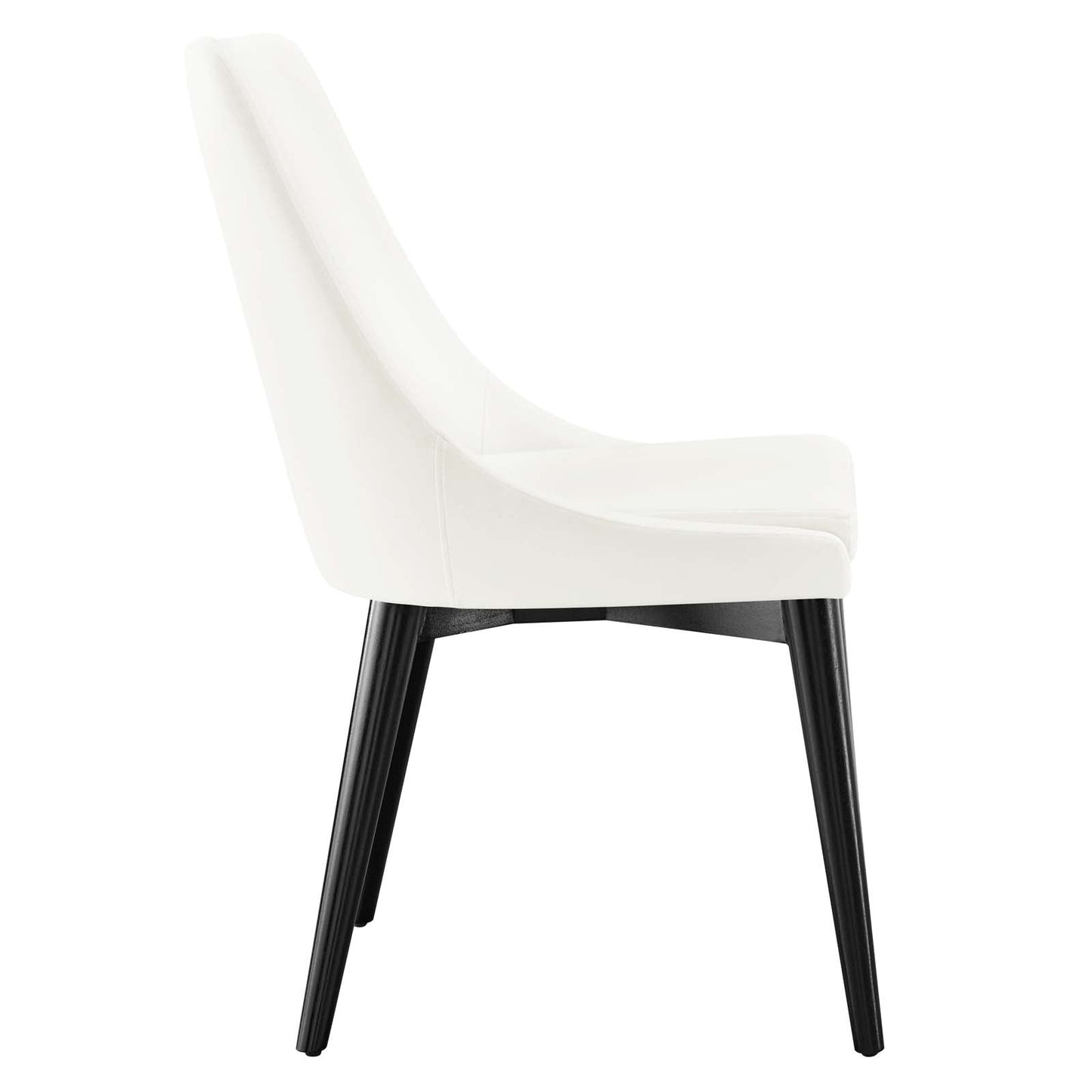 Viscount Performance Velvet Dining Chair White EEI-5009-WHI