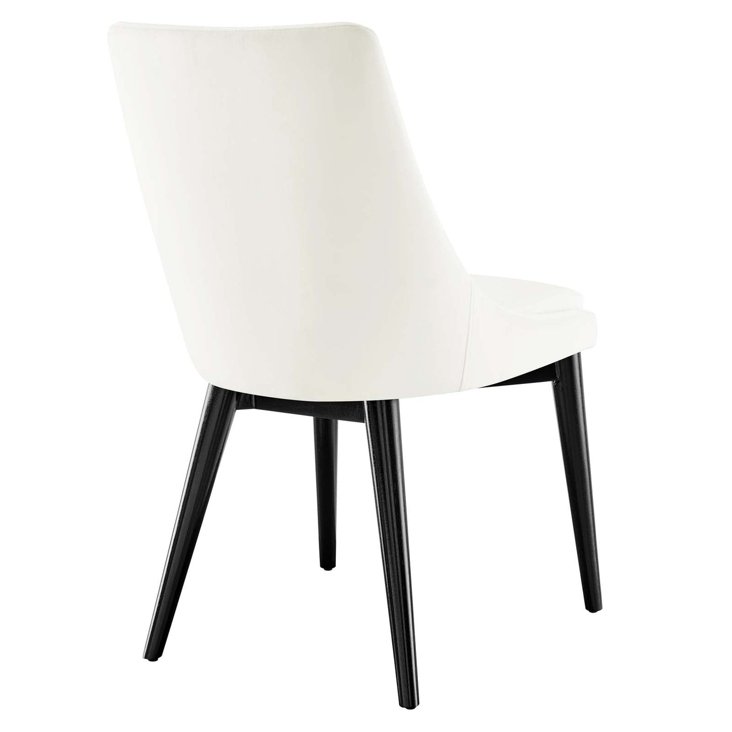 Viscount Performance Velvet Dining Chair White EEI-5009-WHI