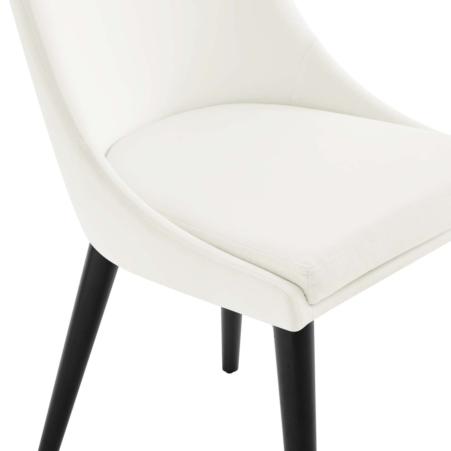 Viscount Performance Velvet Dining Chair White EEI-5009-WHI