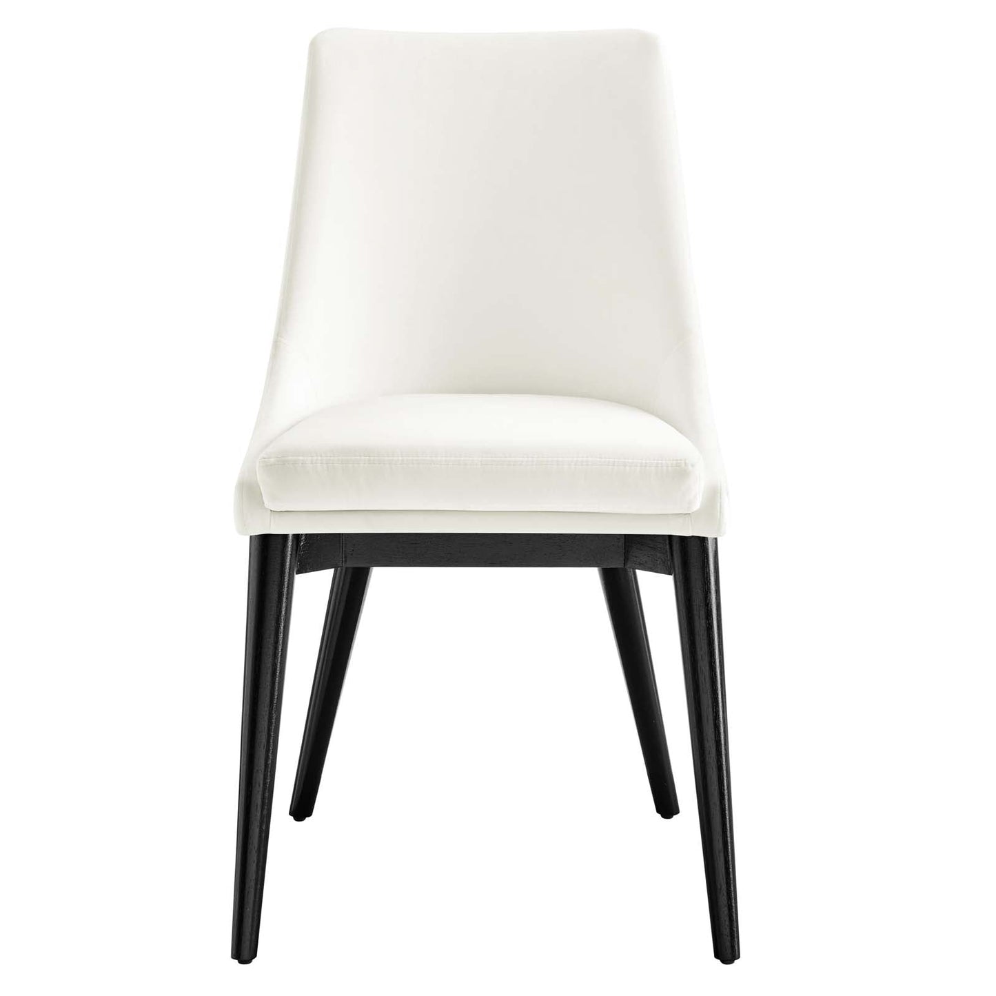 Viscount Performance Velvet Dining Chair White EEI-5009-WHI