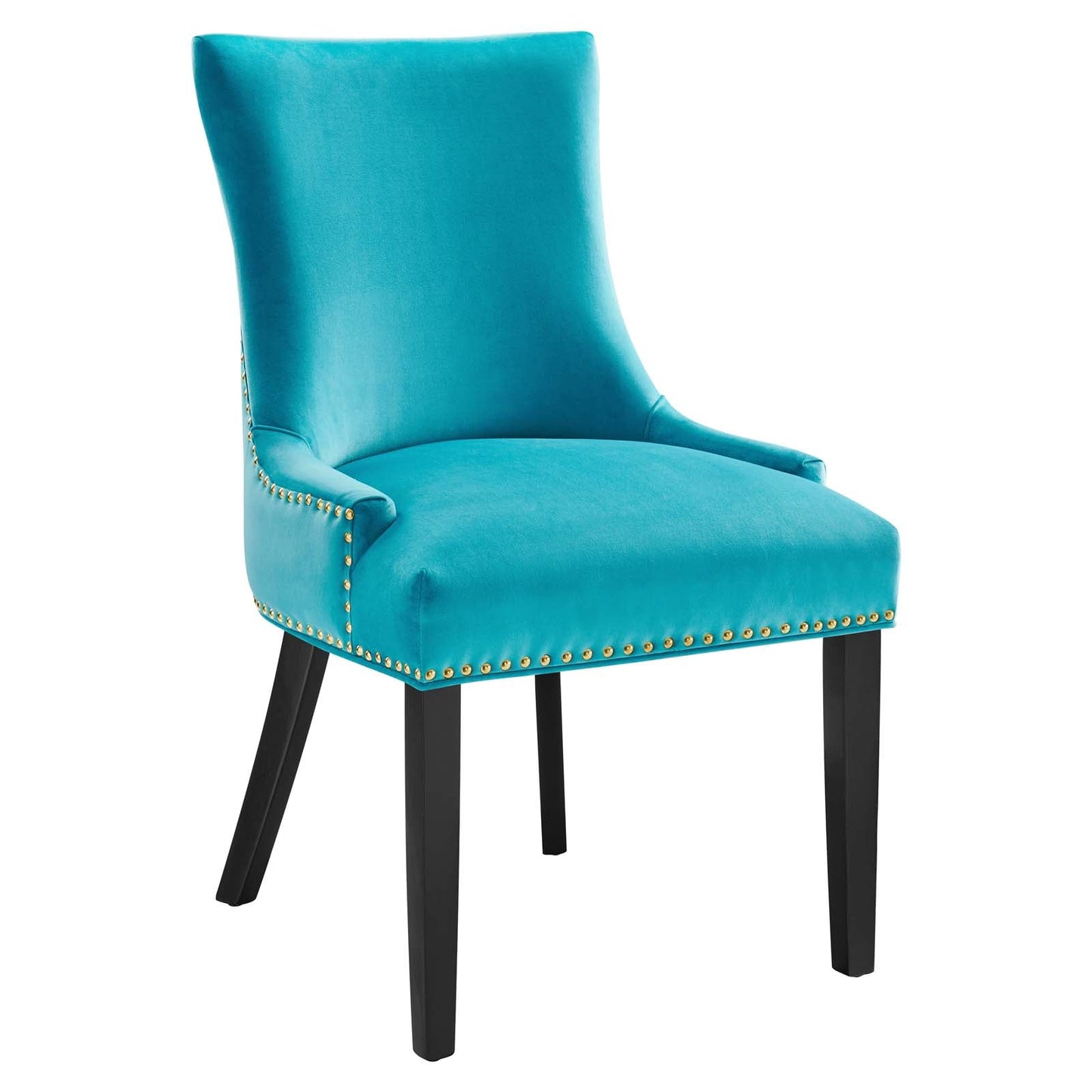 Marquis Performance Velvet Dining Chairs - Set of 2 Blue EEI-5010-BLU