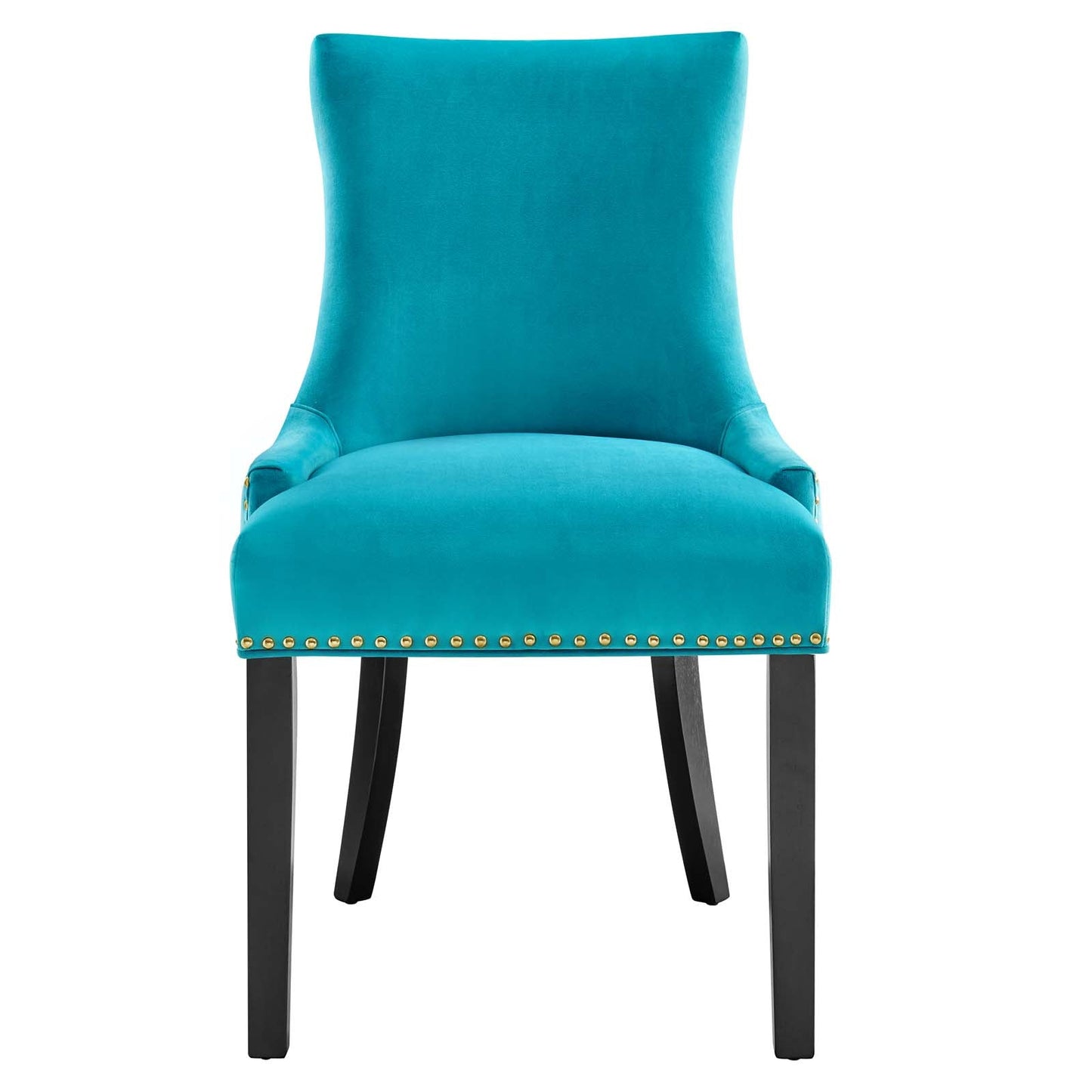 Marquis Performance Velvet Dining Chairs - Set of 2 Blue EEI-5010-BLU