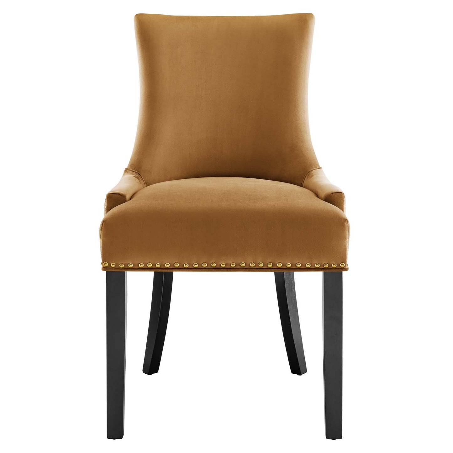 Marquis Performance Velvet Dining Chairs - Set of 2 Cognac EEI-5010-COG