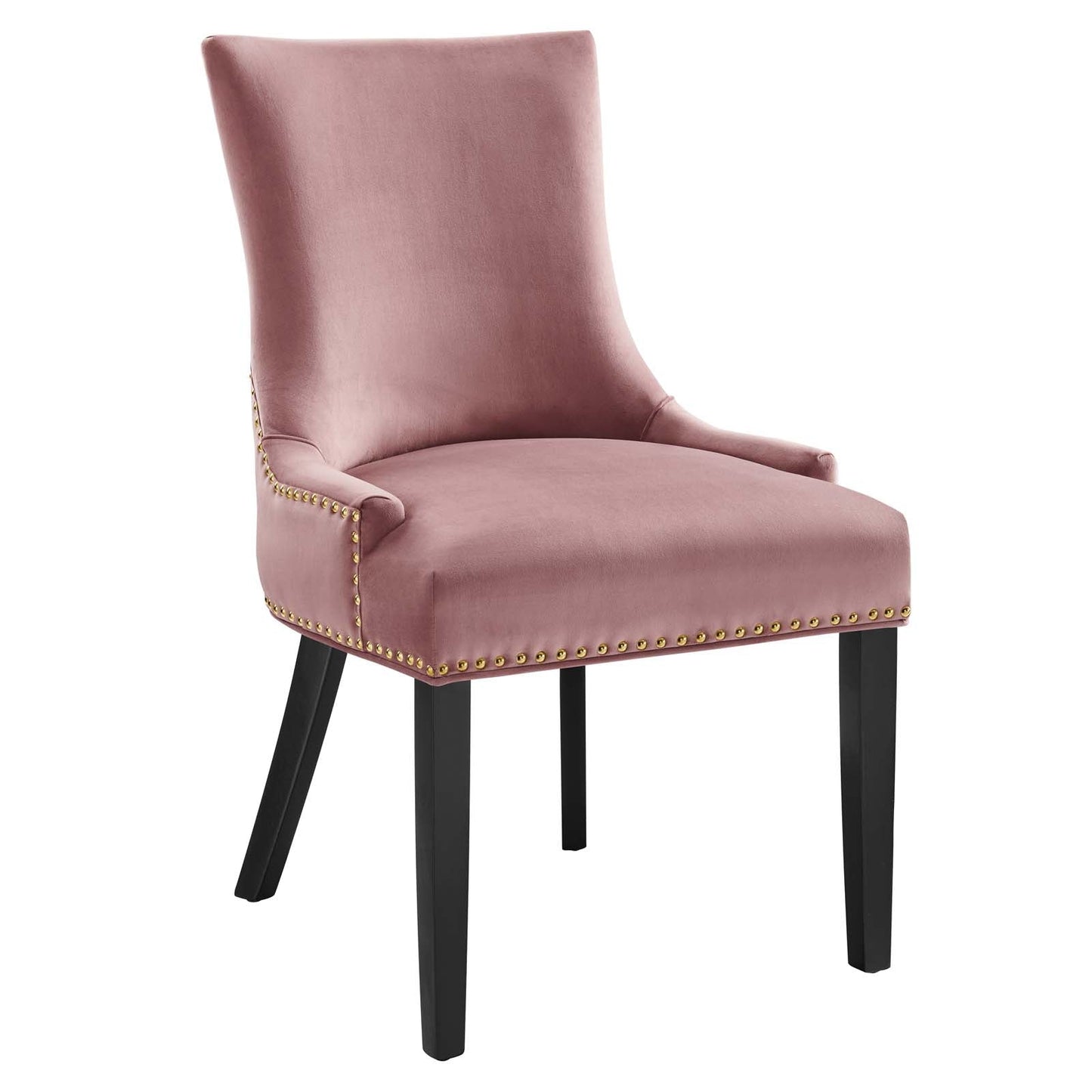 Marquis Performance Velvet Dining Chairs - Set of 2 Dusty Rose EEI-5010-DUS