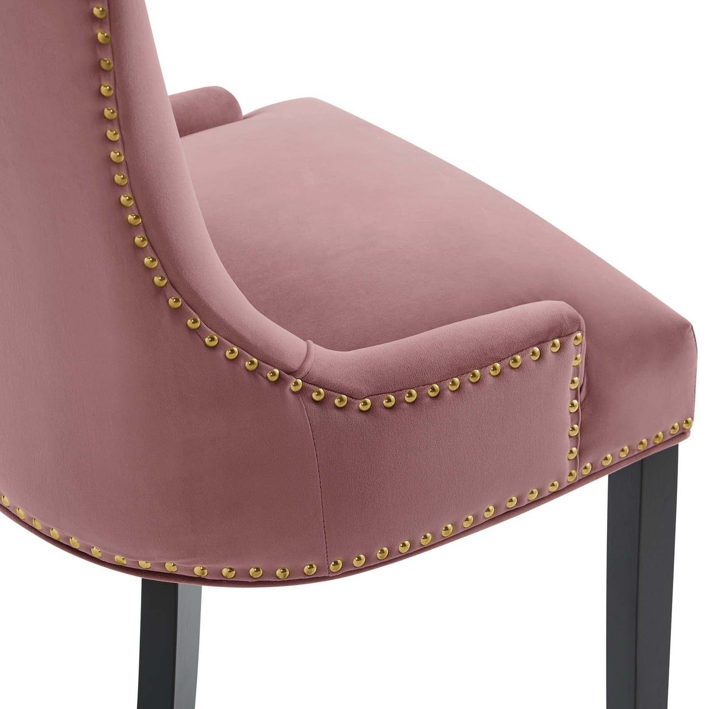 Marquis Performance Velvet Dining Chairs - Set of 2 Dusty Rose EEI-5010-DUS