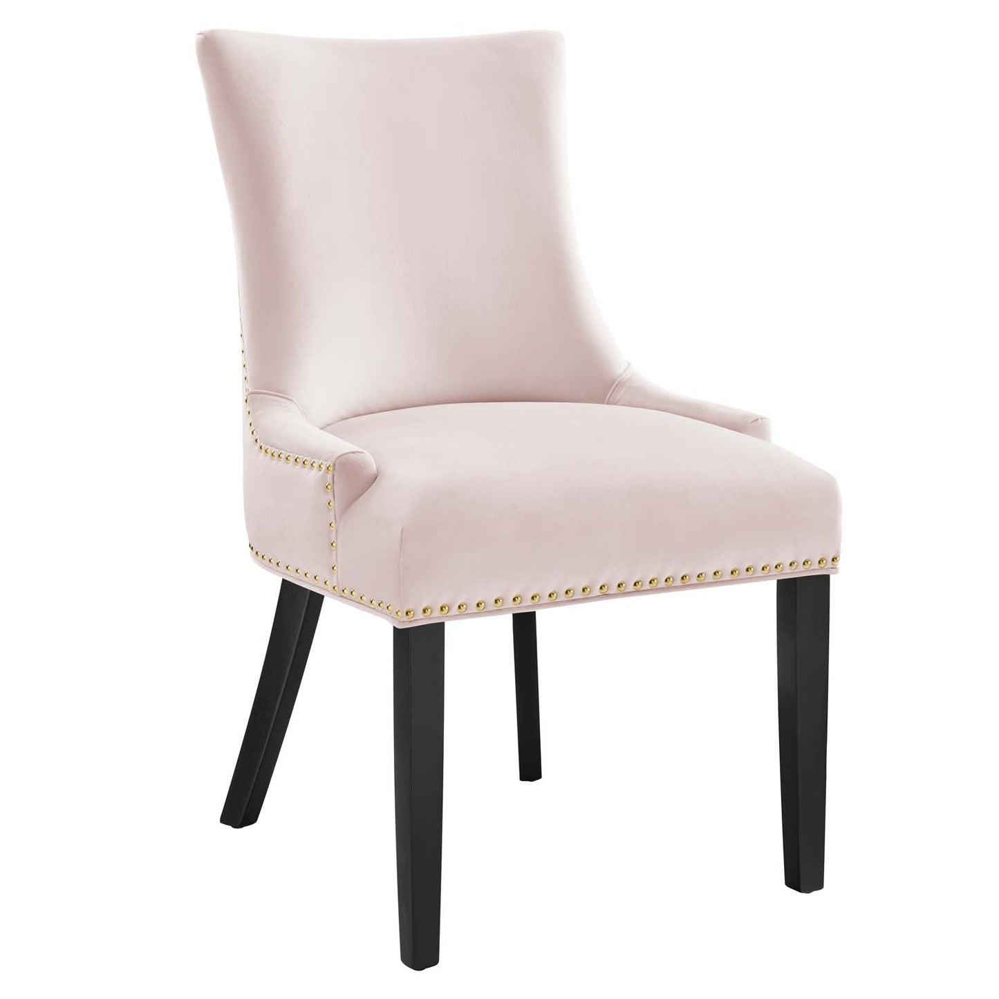 Marquis Performance Velvet Dining Chairs - Set of 2 Pink EEI-5010-PNK