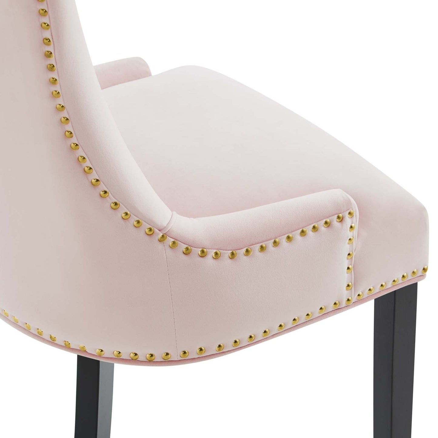 Marquis Performance Velvet Dining Chairs - Set of 2 Pink EEI-5010-PNK