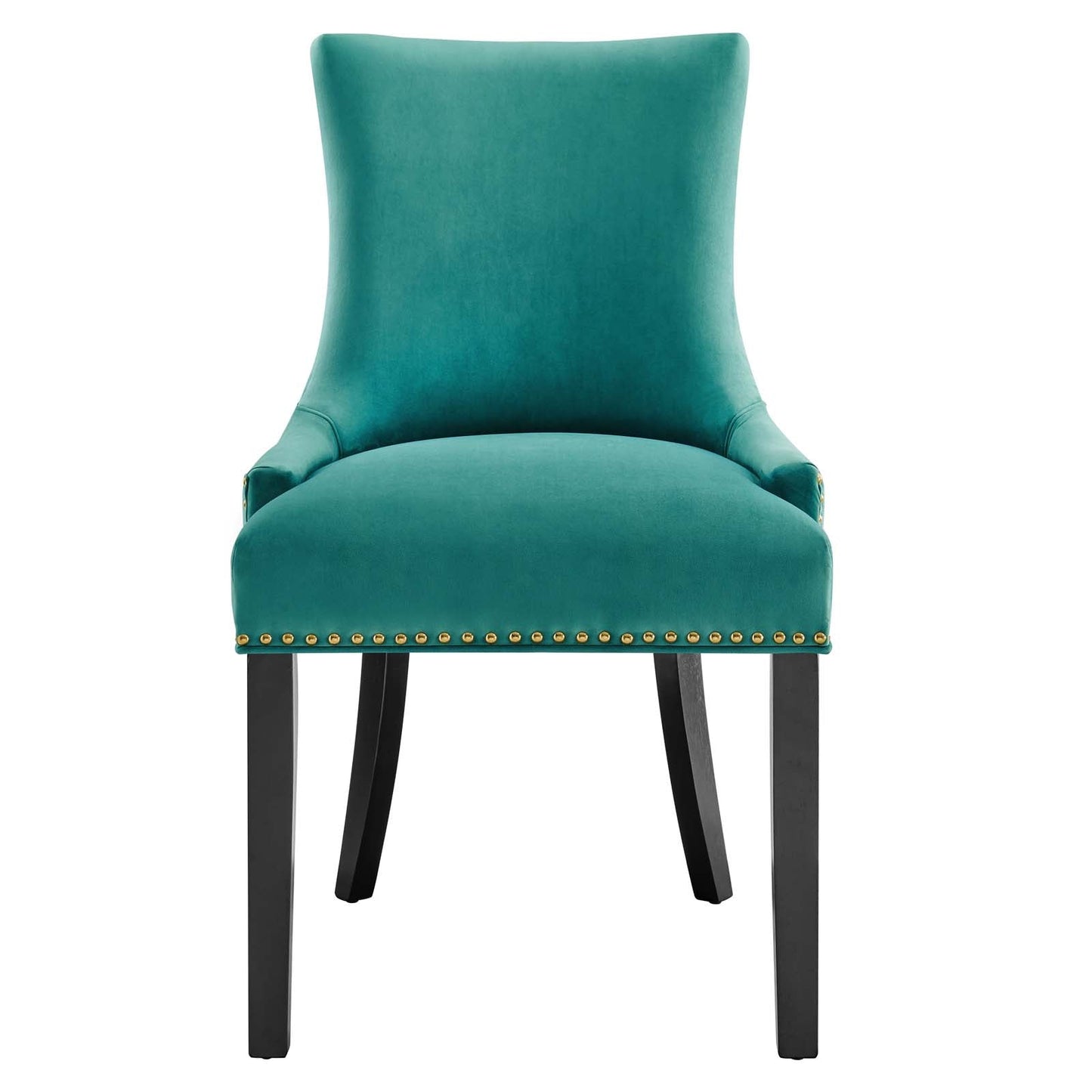 Marquis Performance Velvet Dining Chairs - Set of 2 Teal EEI-5010-TEA