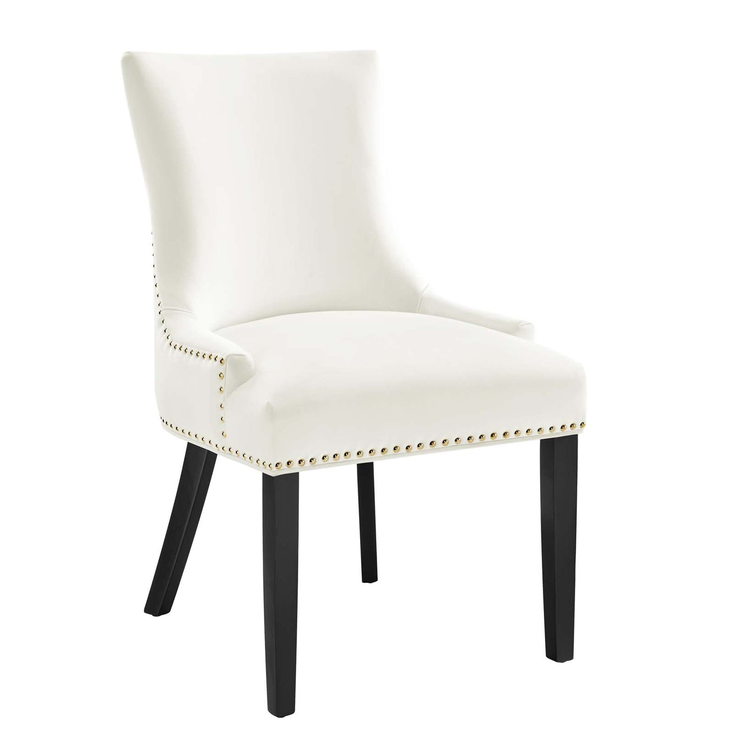 Marquis Performance Velvet Dining Chairs - Set of 2 White EEI-5010-WHI