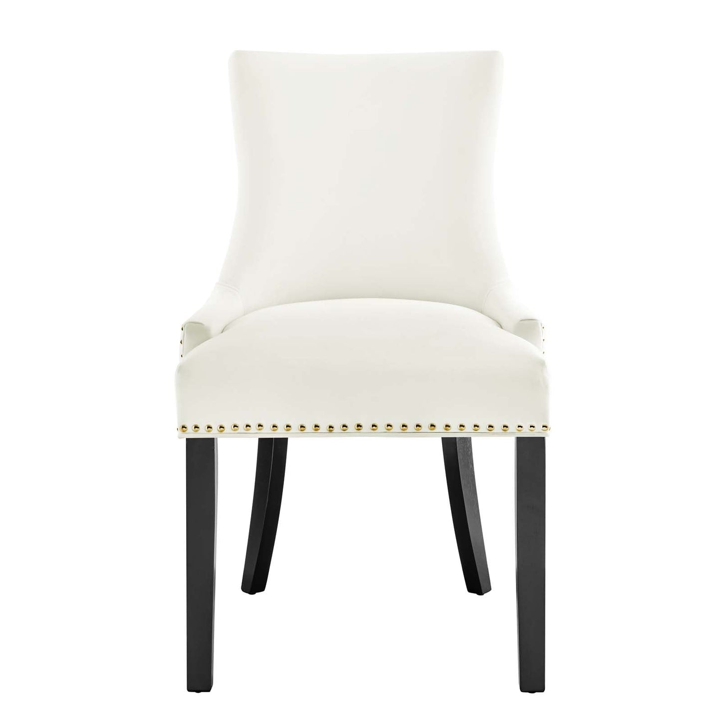 Marquis Performance Velvet Dining Chairs - Set of 2 White EEI-5010-WHI