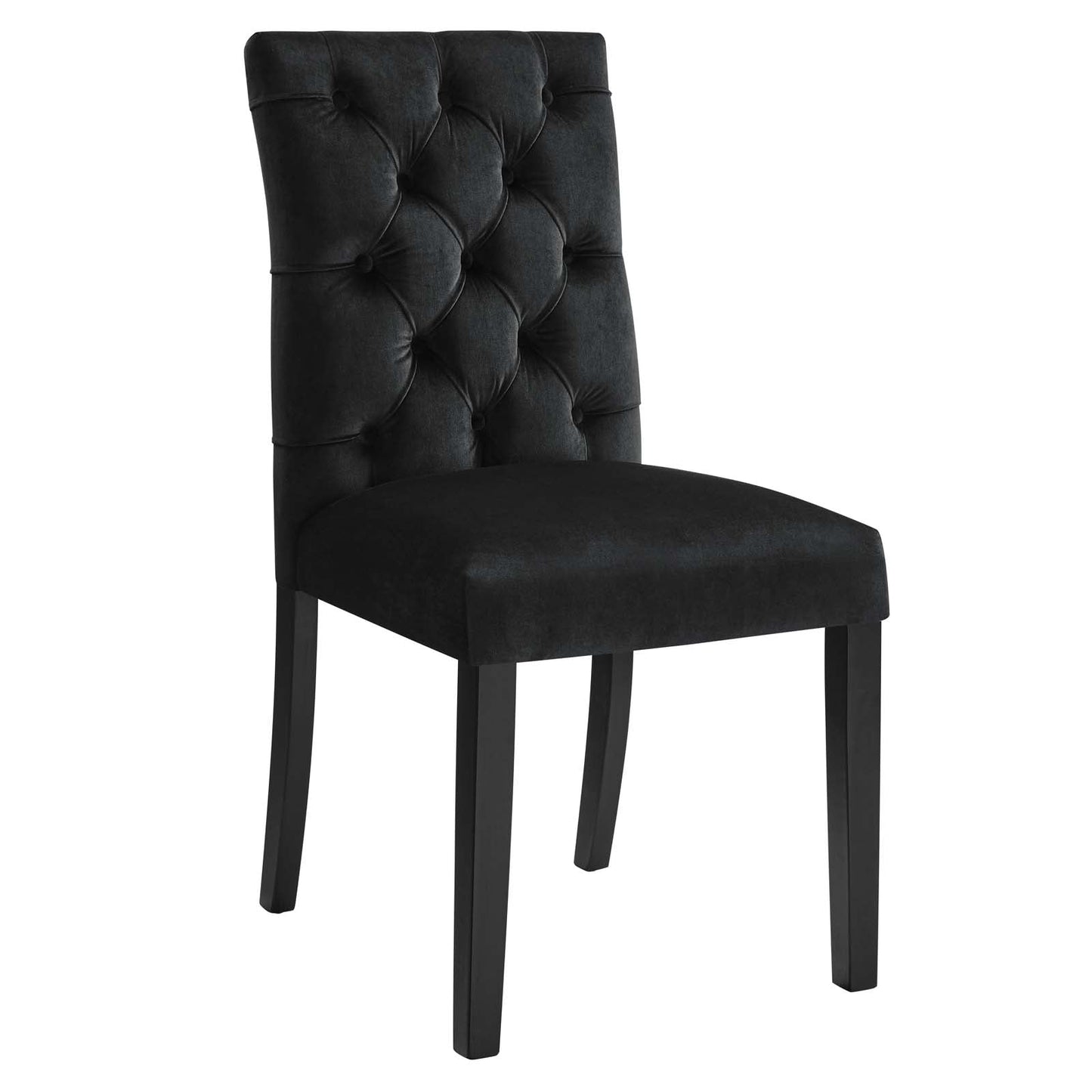 Duchess Performance Velvet Dining Chairs - Set of 2 Black EEI-5011-BLK