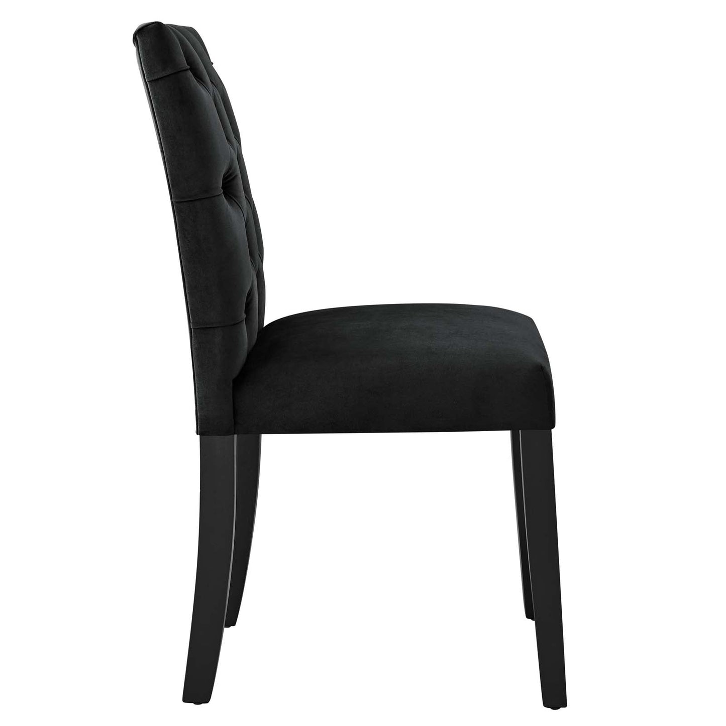 Duchess Performance Velvet Dining Chairs - Set of 2 Black EEI-5011-BLK