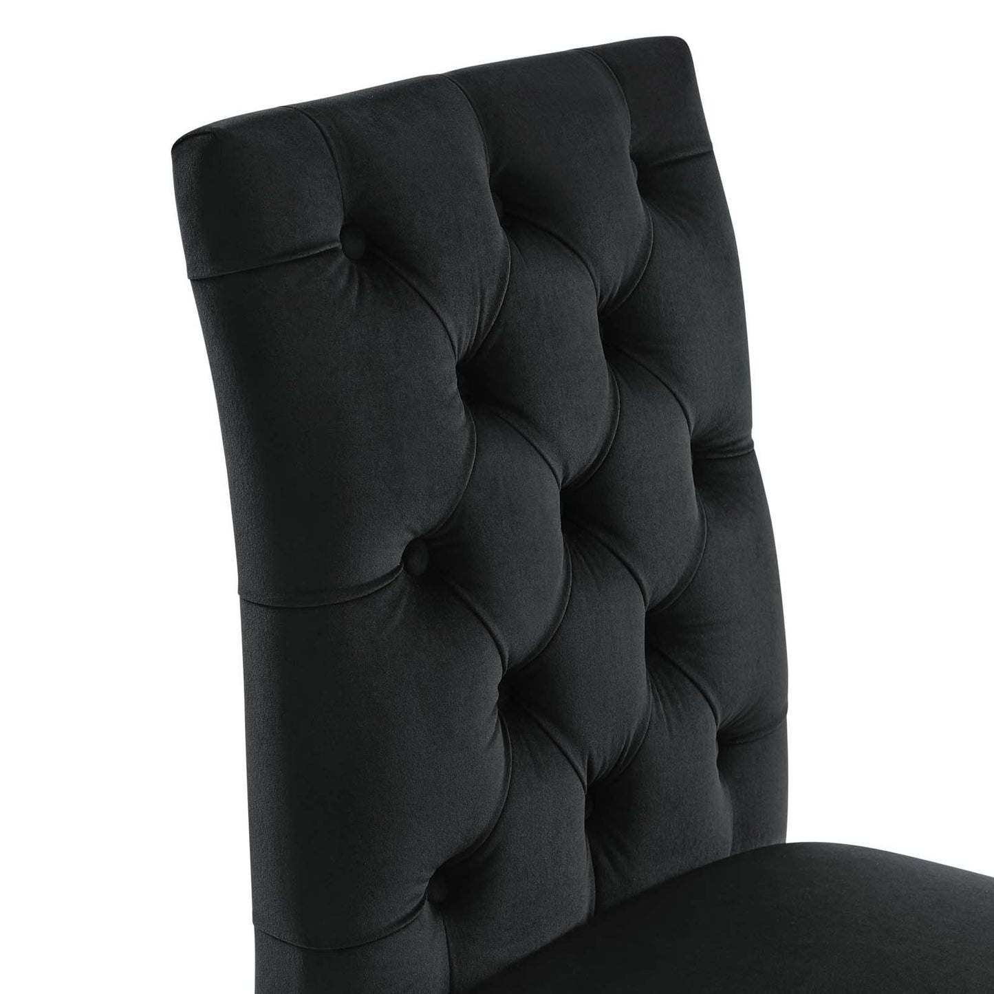 Duchess Performance Velvet Dining Chairs - Set of 2 Black EEI-5011-BLK