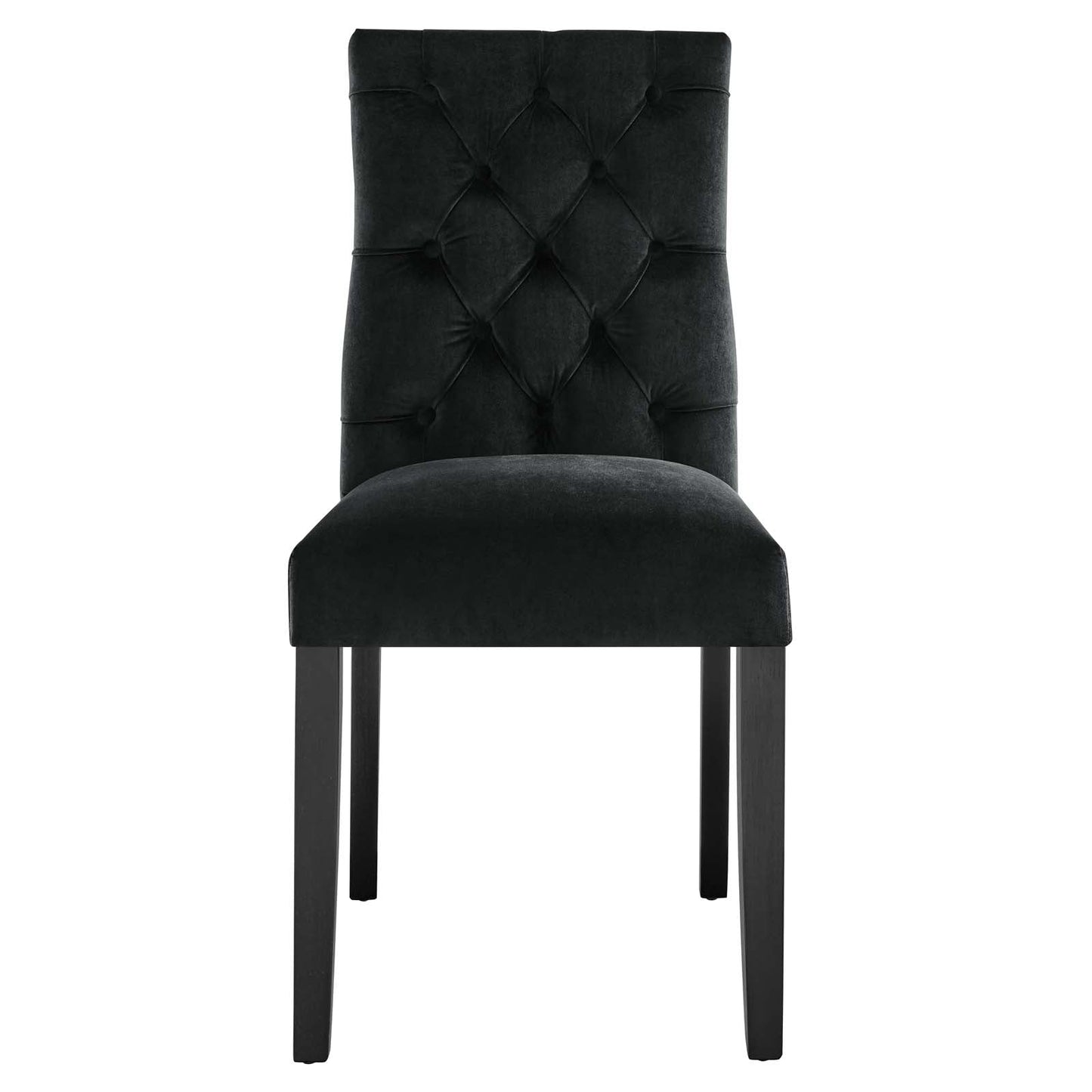 Duchess Performance Velvet Dining Chairs - Set of 2 Black EEI-5011-BLK