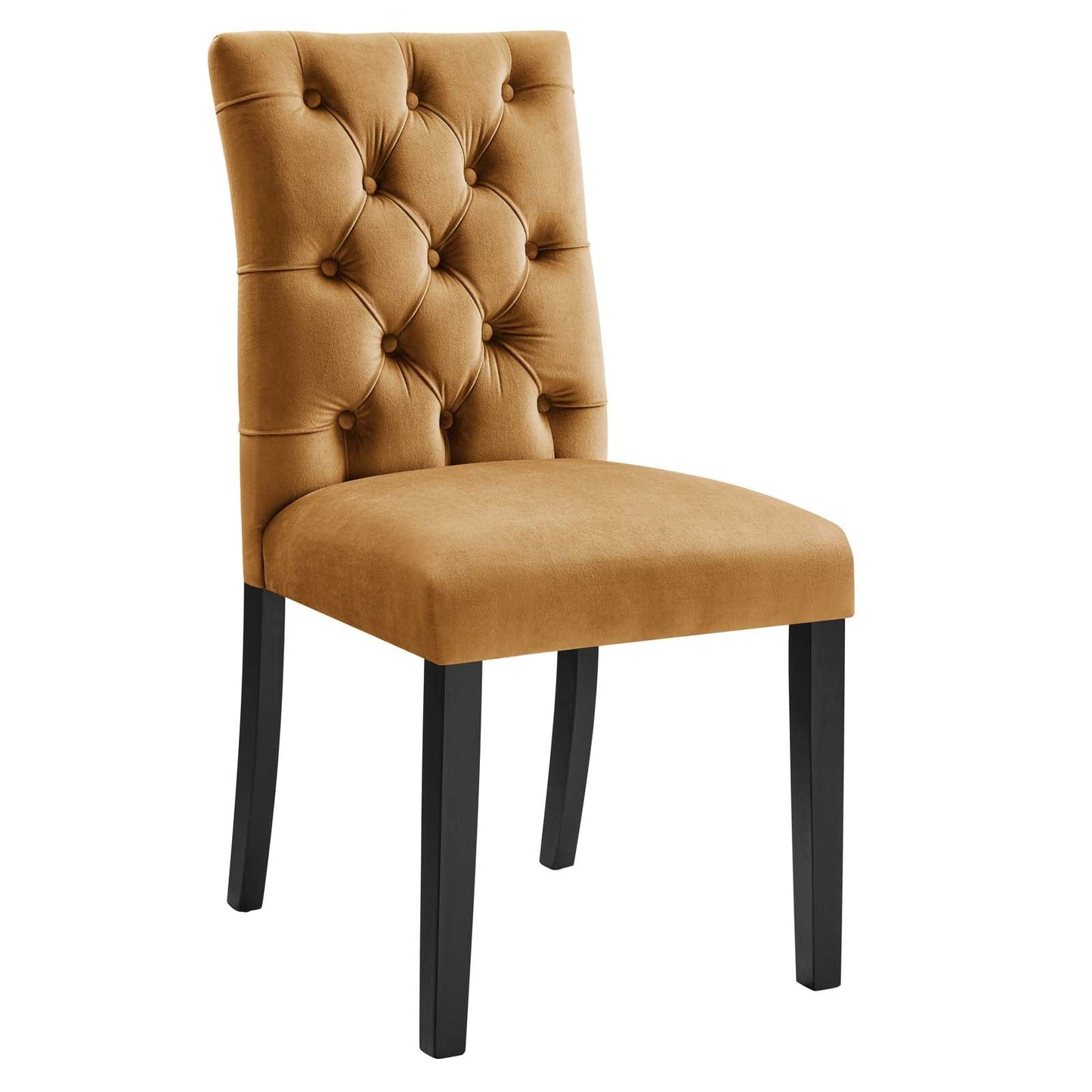 Duchess Performance Velvet Dining Chairs - Set of 2 Cognac EEI-5011-COG